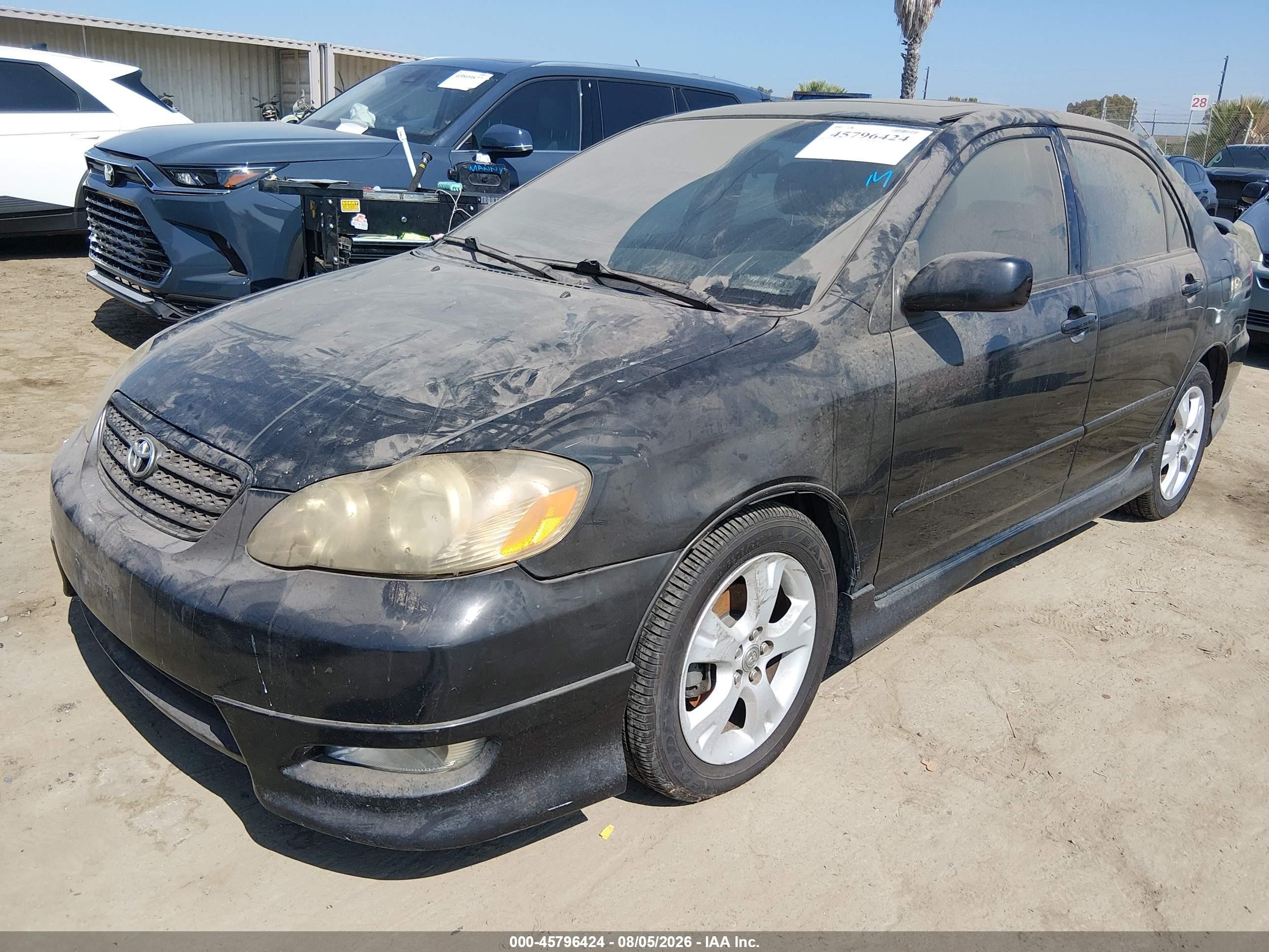 2006 Toyota Corolla Xrs Black vin: 2T1BY32E26C551119