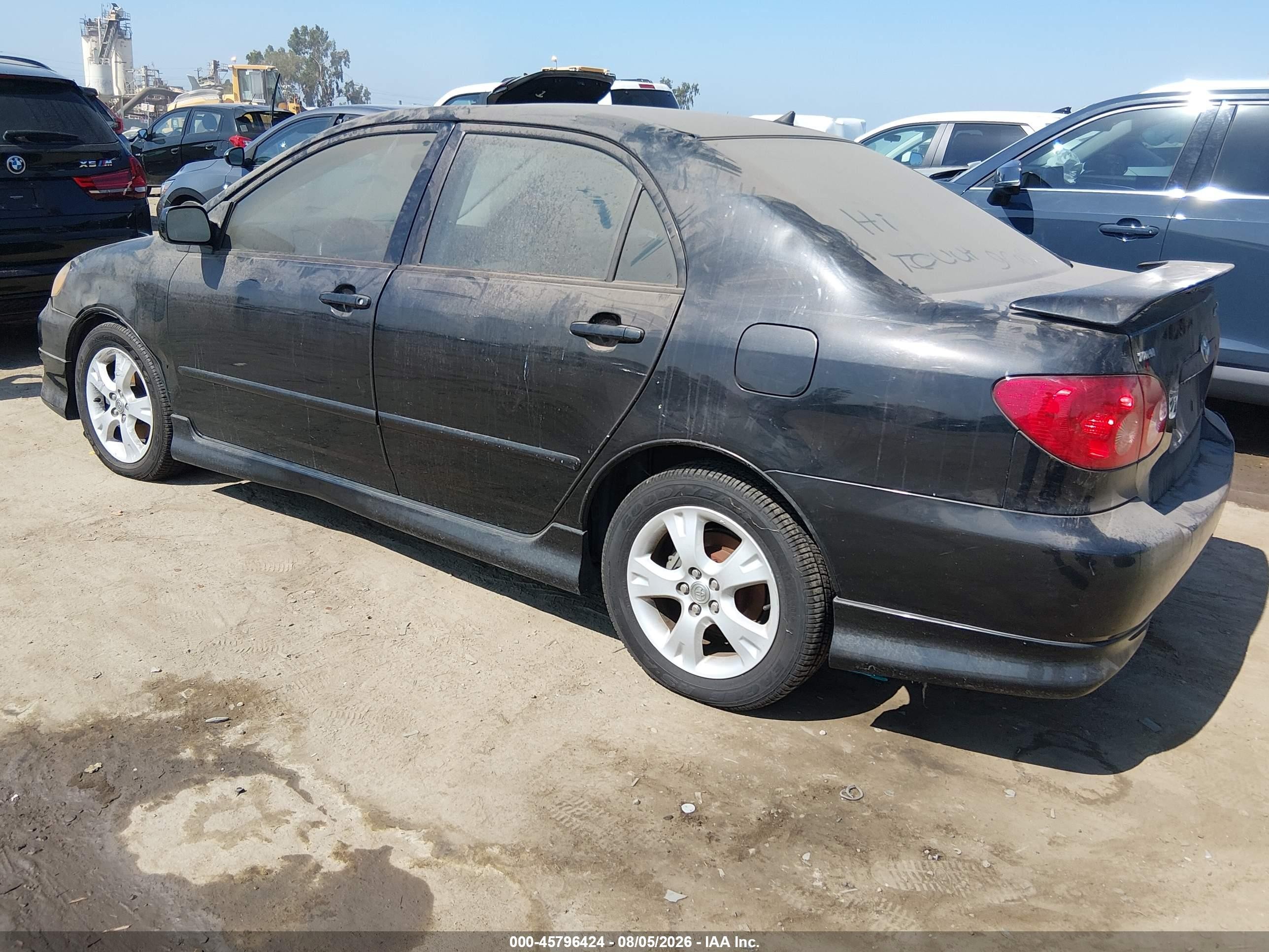 2006 Toyota Corolla Xrs Black vin: 2T1BY32E26C551119