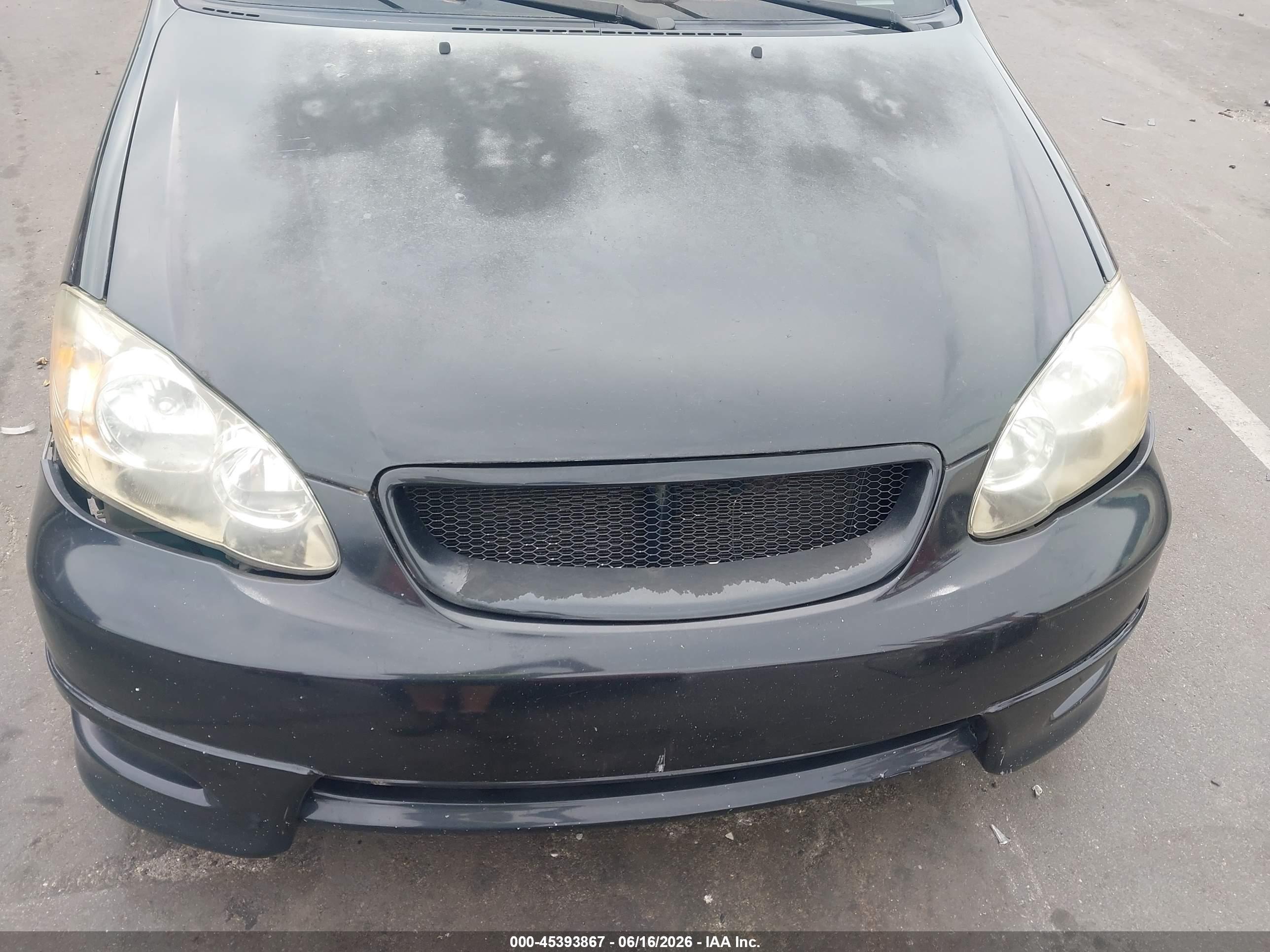 2005 Toyota Corolla Xrs Black vin: 2T1BY32E85C377880