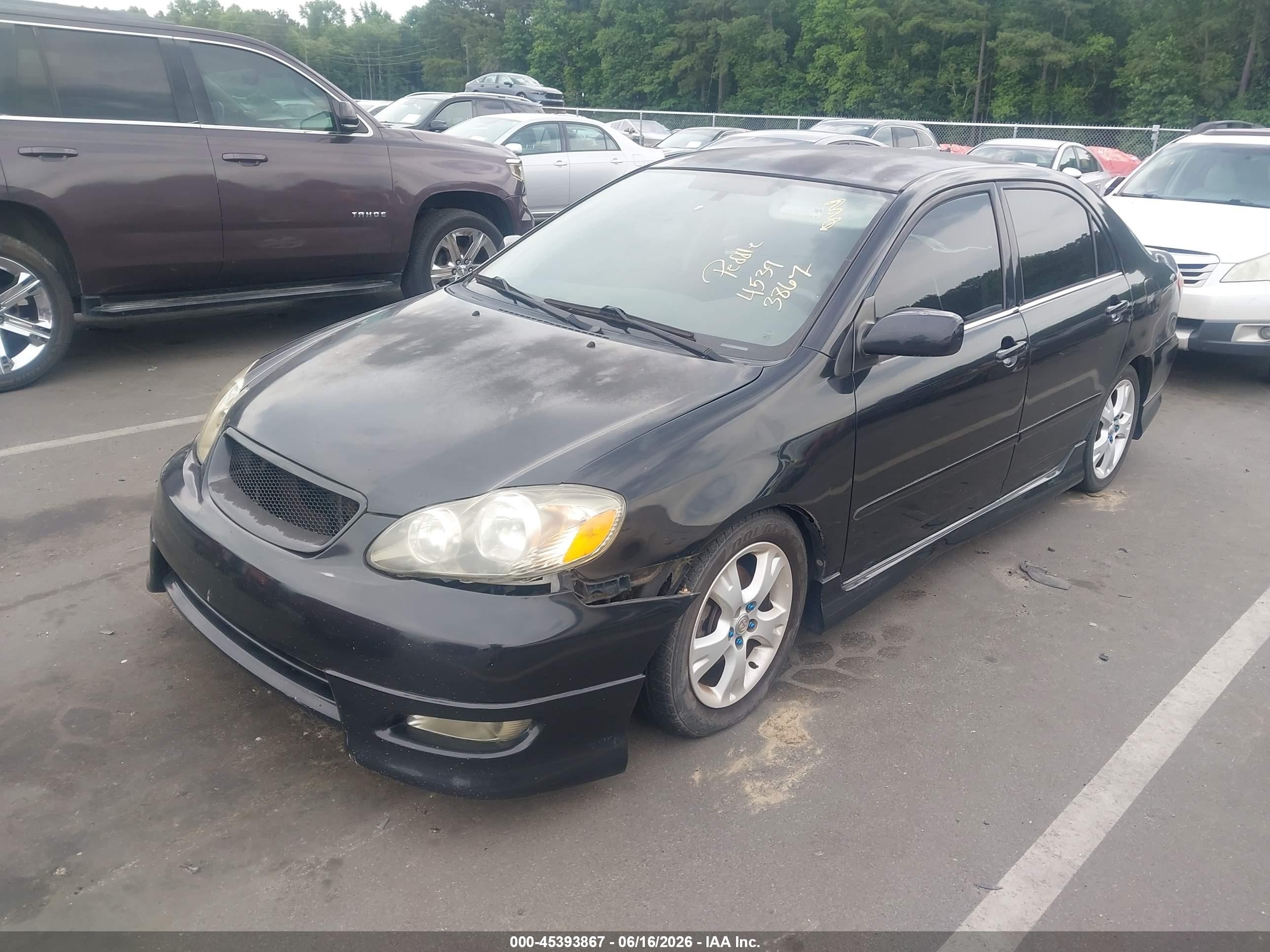 2005 Toyota Corolla Xrs Black vin: 2T1BY32E85C377880