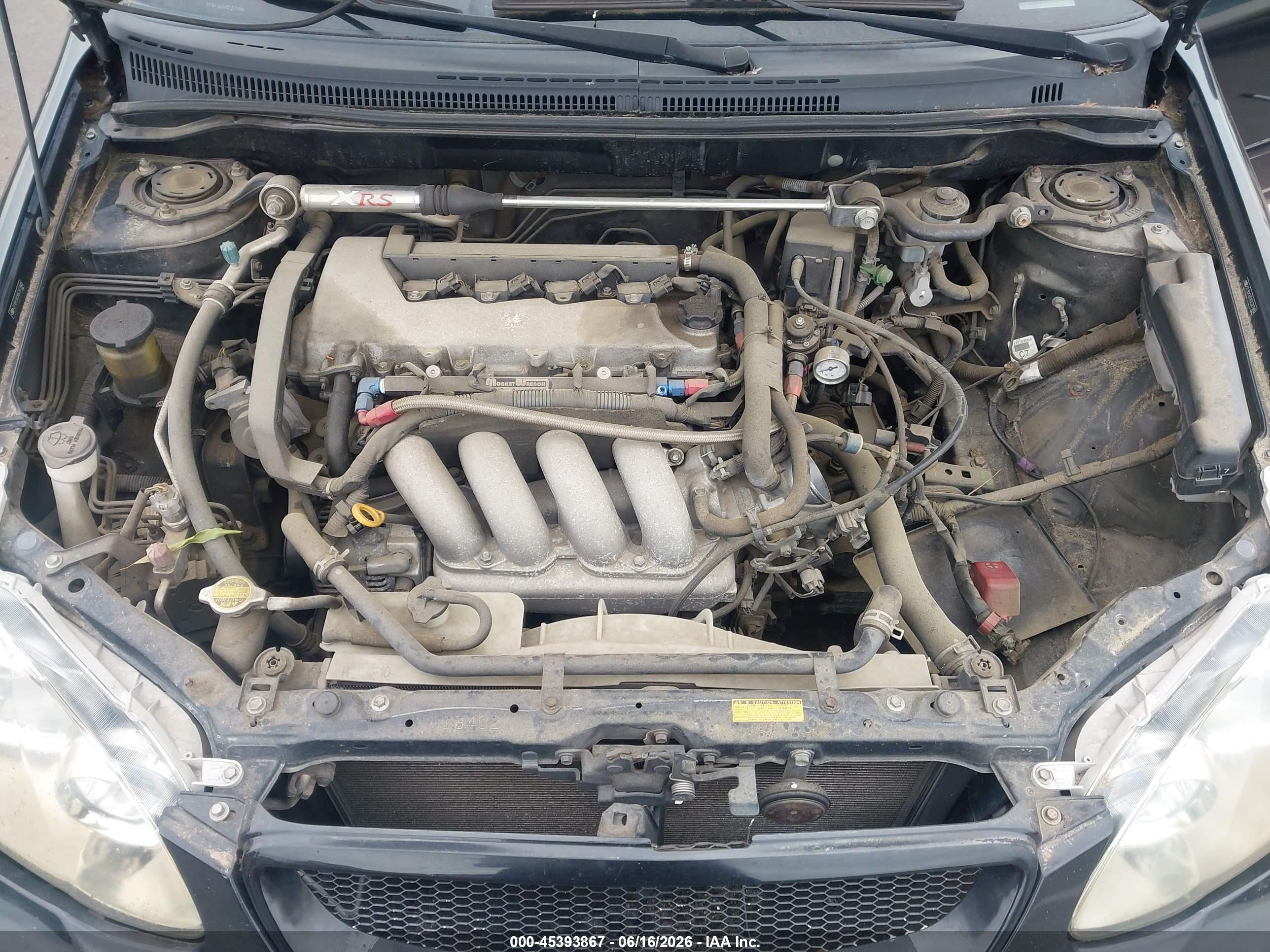 2005 Toyota Corolla Xrs Black vin: 2T1BY32E85C377880