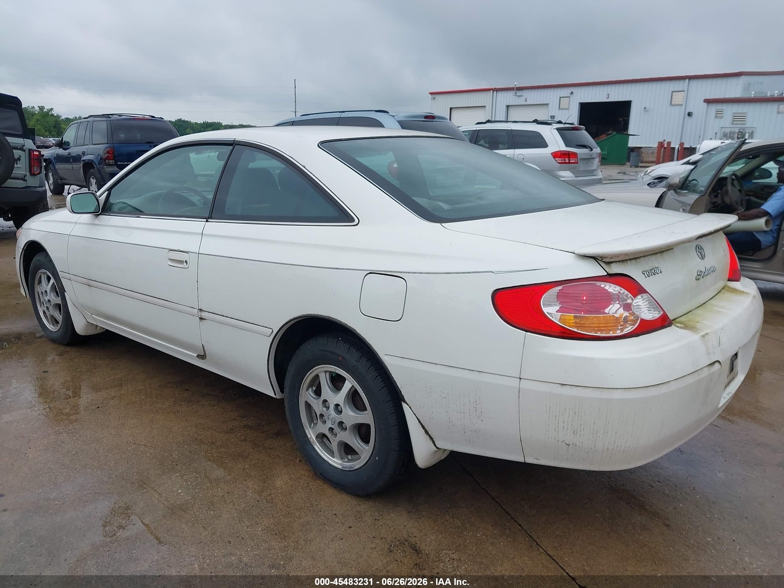 2002 Toyota Camry Solara Se White vin: 2T1CE22P02C017149