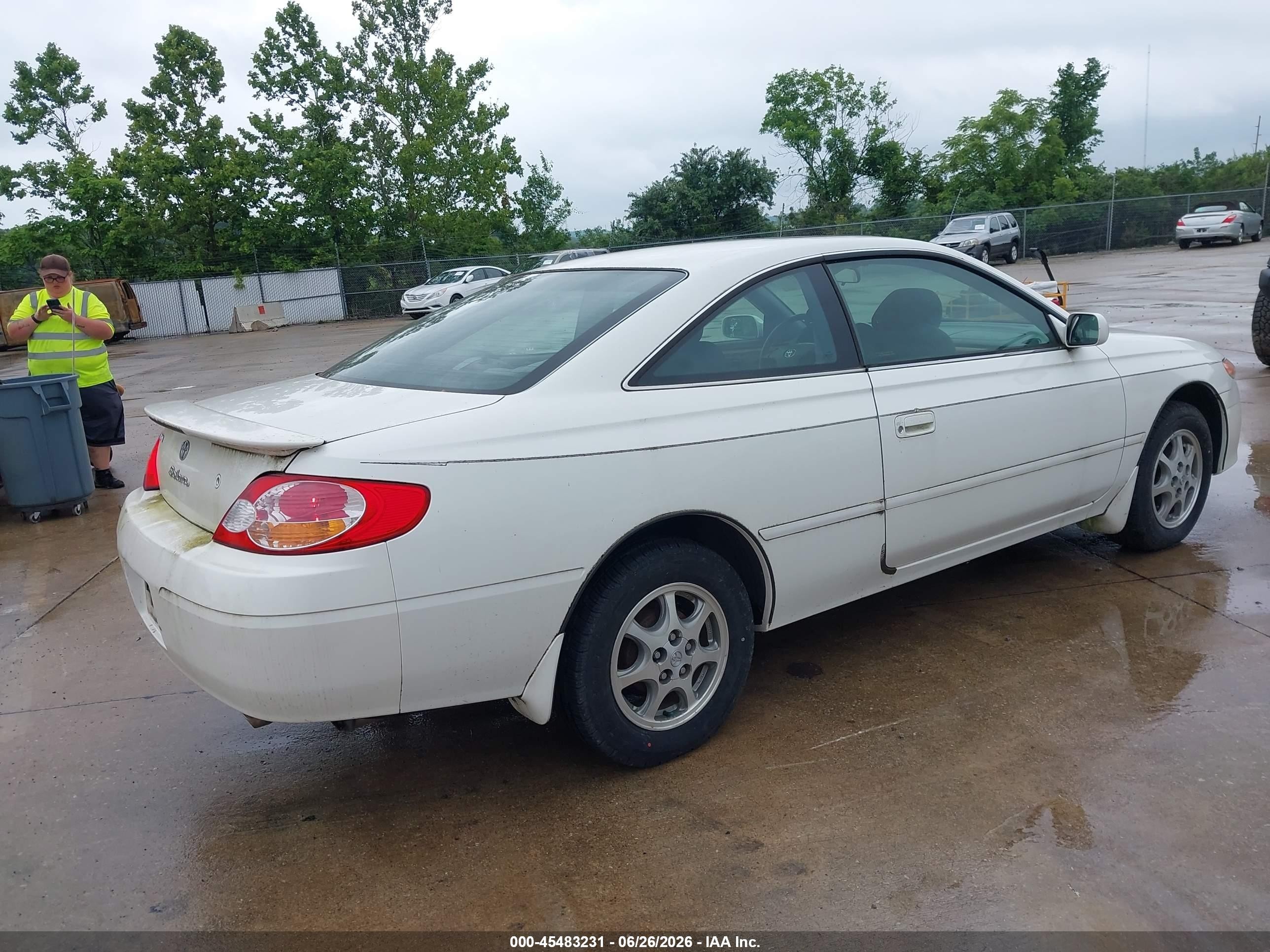 2002 Toyota Camry Solara Se White vin: 2T1CE22P02C017149