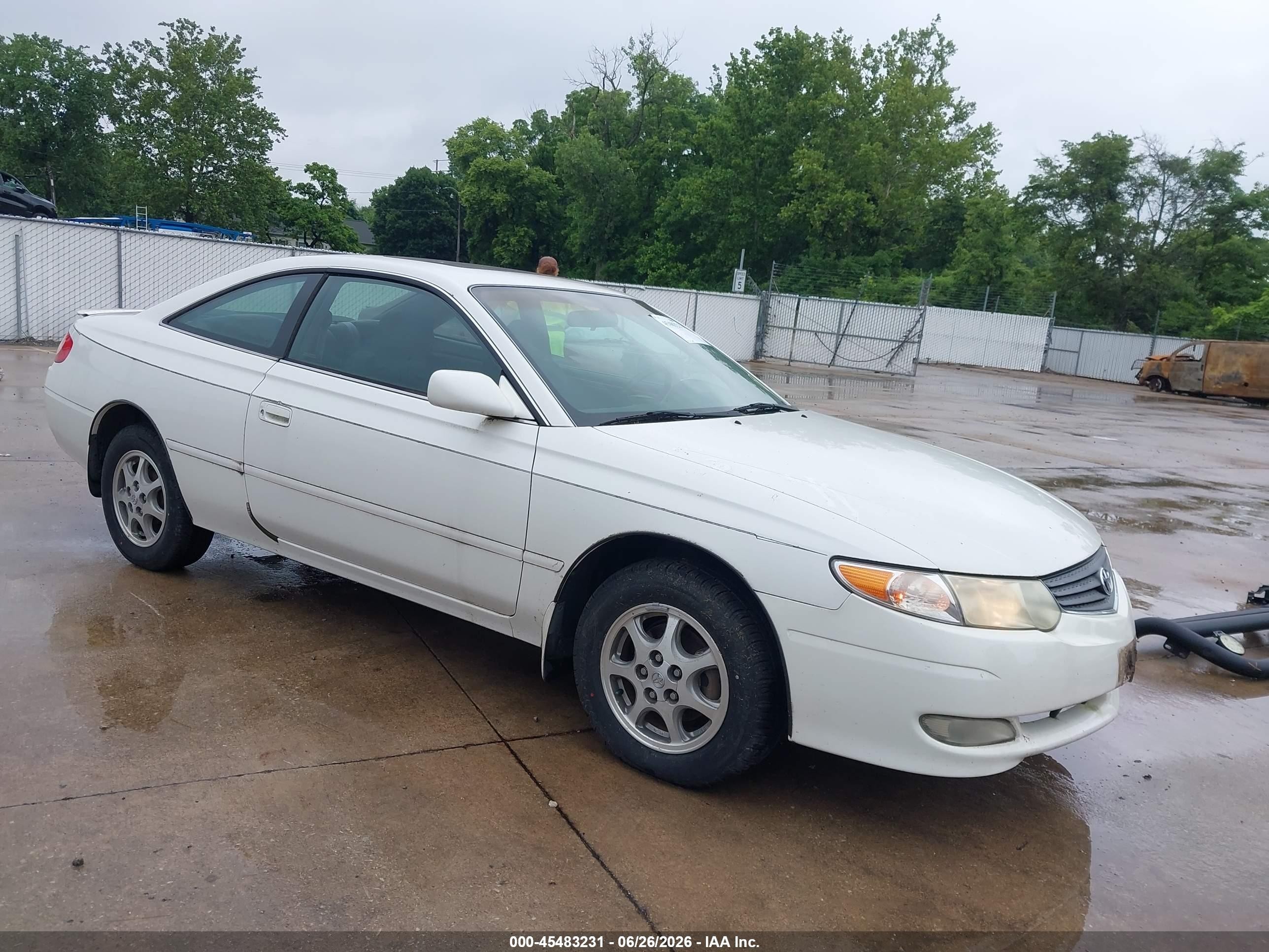 2002 Toyota Camry Solara Se White vin: 2T1CE22P02C017149