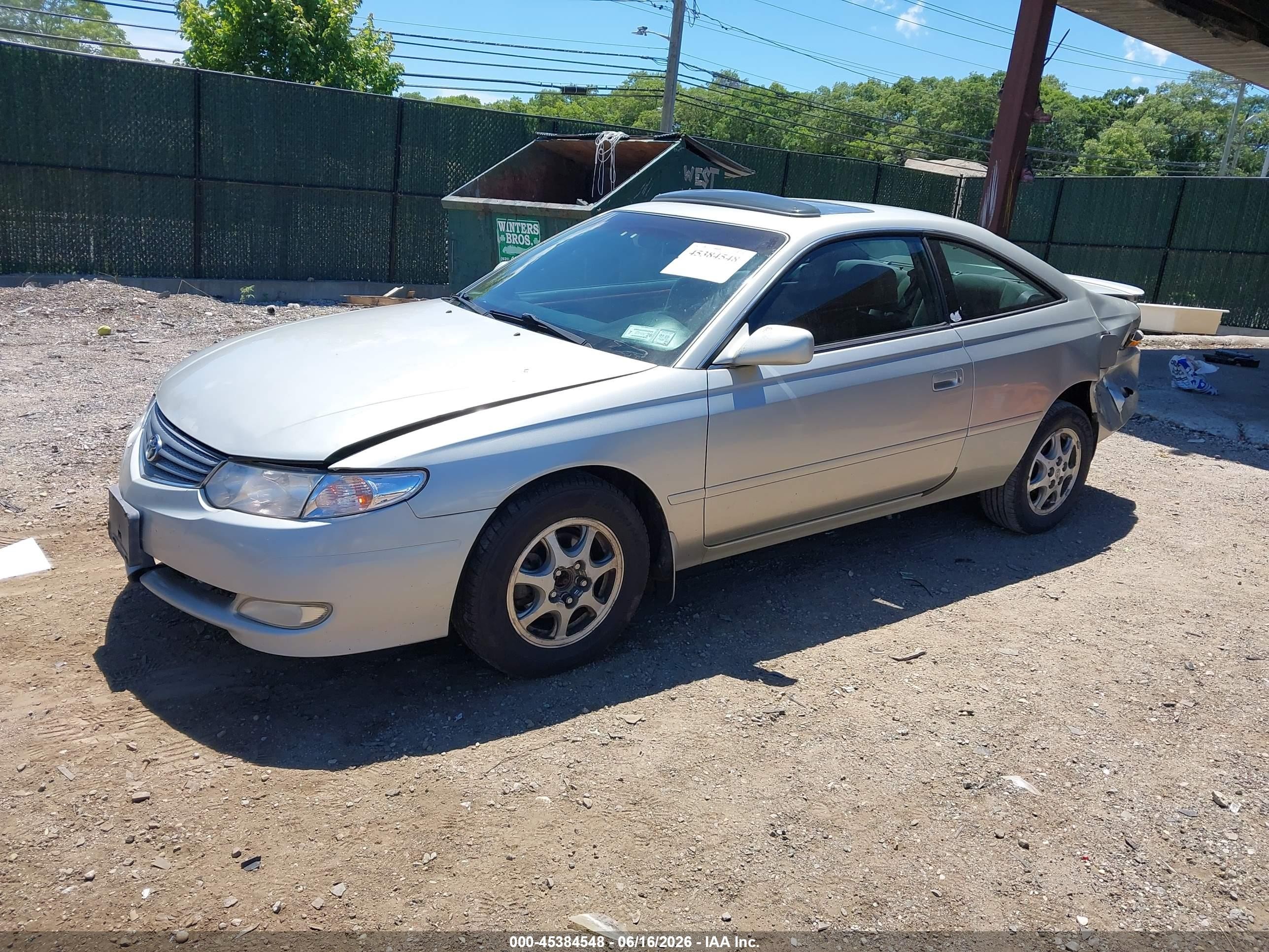 2002 Toyota Camry Solara Se Gray vin: 2T1CE22P12C002563