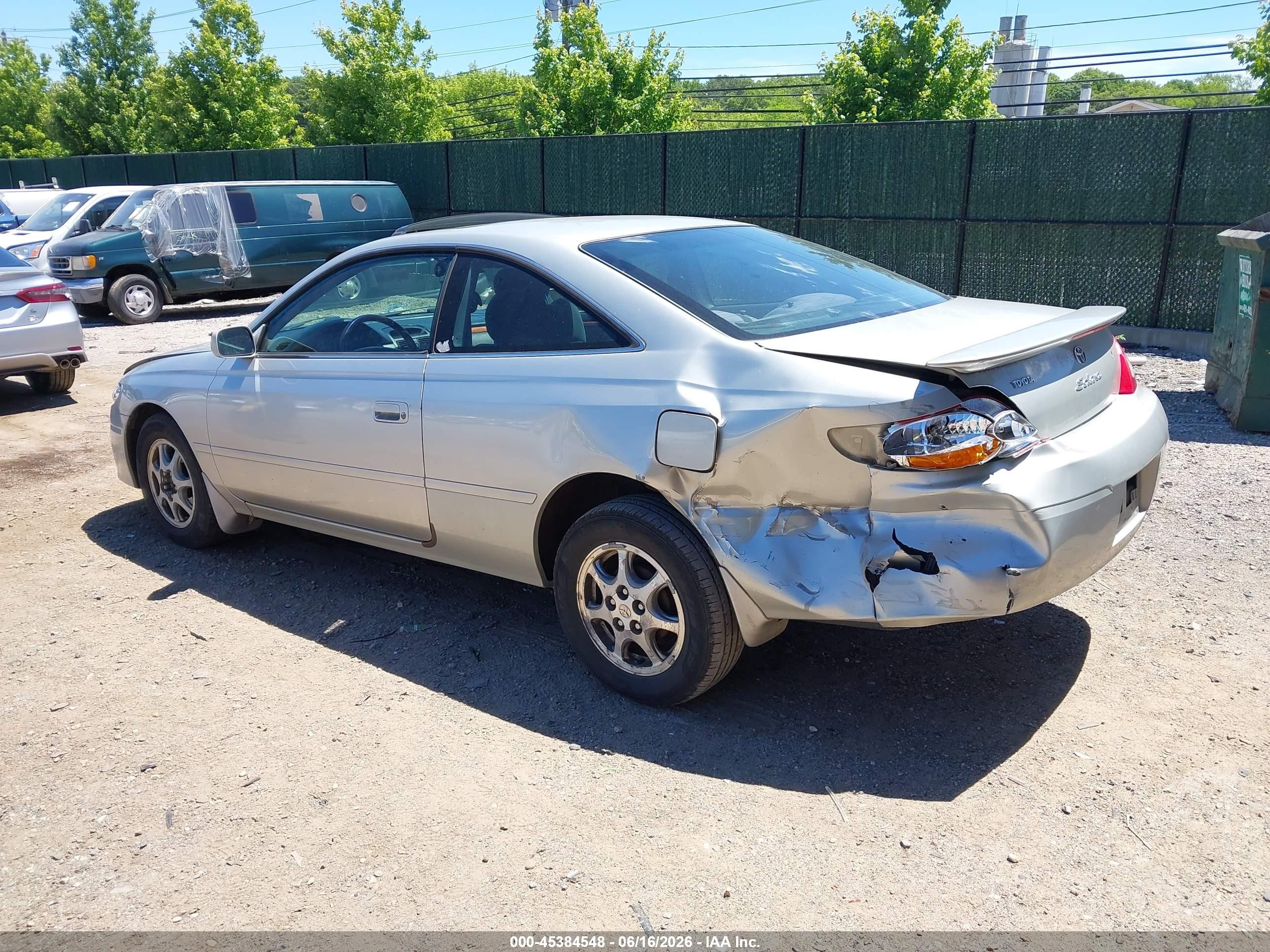 2002 Toyota Camry Solara Se Gray vin: 2T1CE22P12C002563