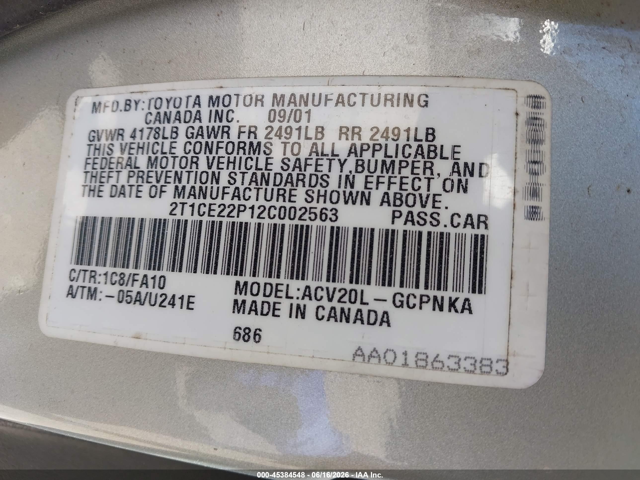 2002 Toyota Camry Solara Se Gray vin: 2T1CE22P12C002563