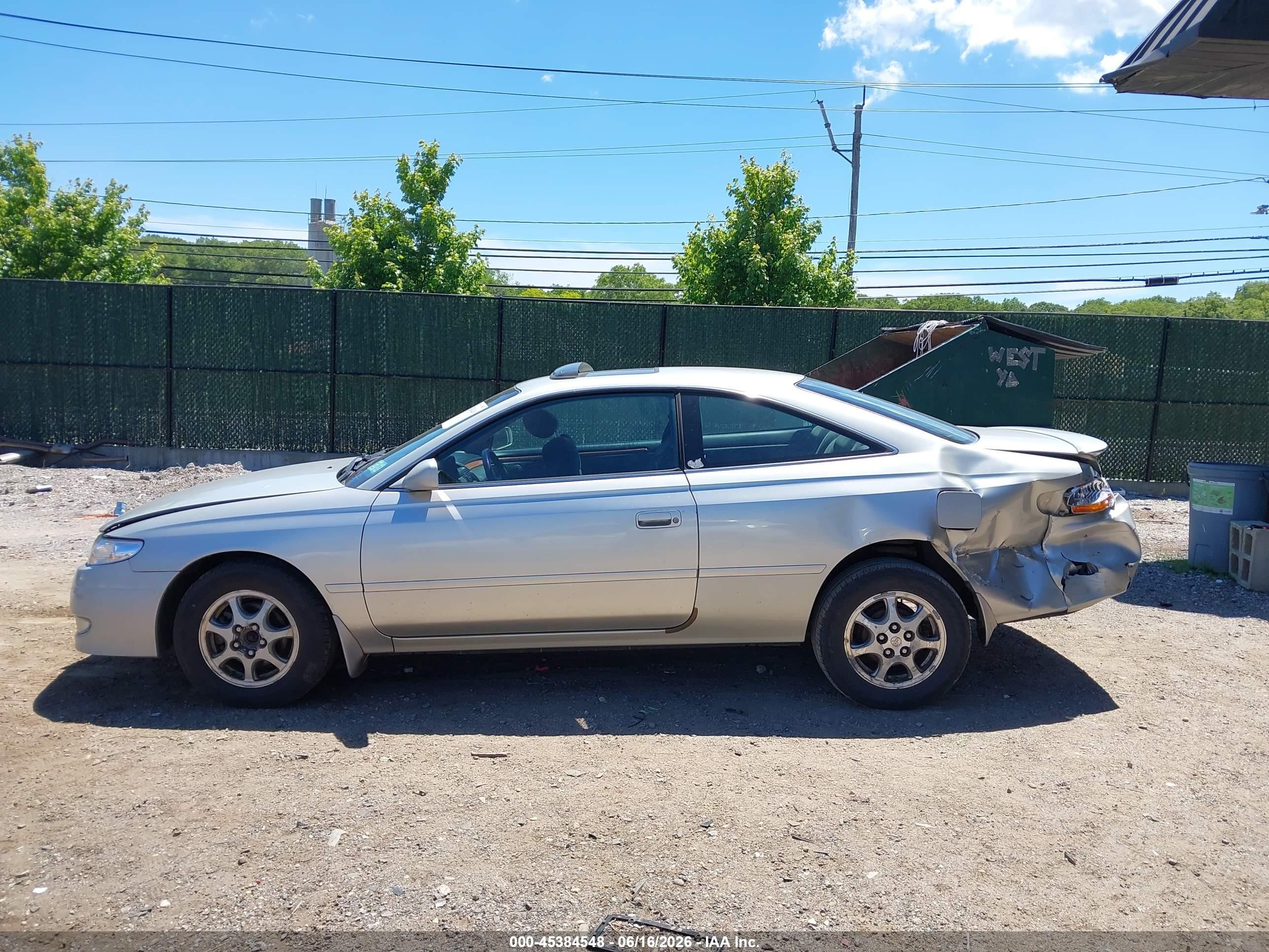 2002 Toyota Camry Solara Se Gray vin: 2T1CE22P12C002563