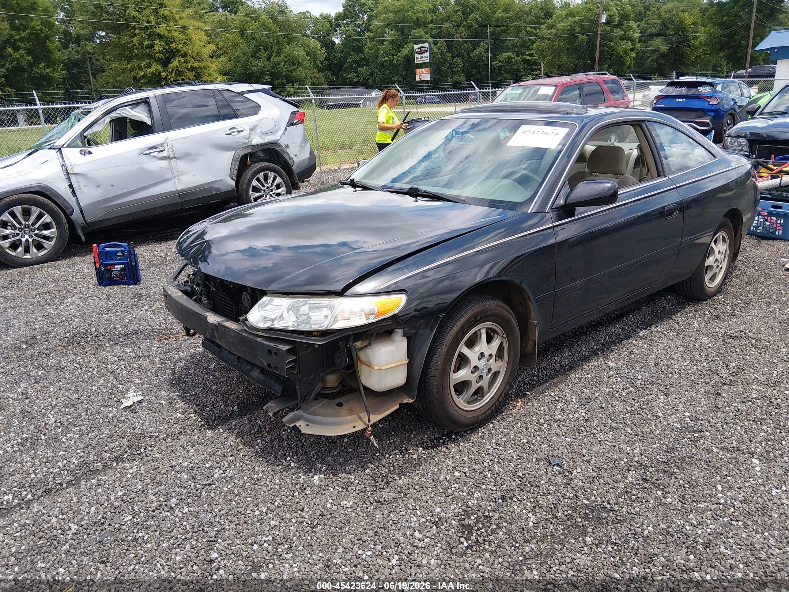 2002 Toyota Camry Solara Se Black vin: 2T1CE22P12C015524