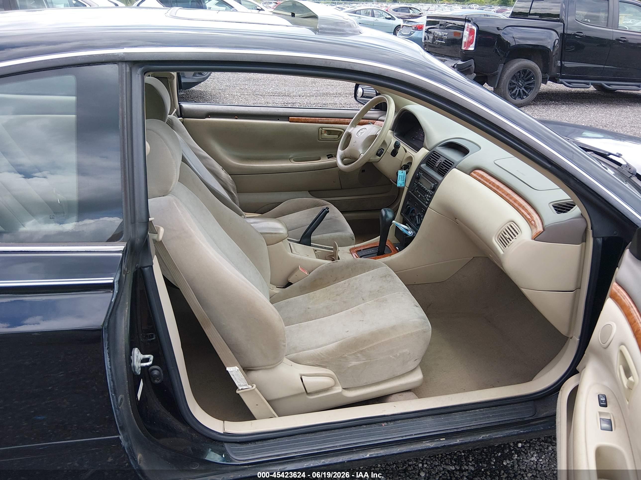 2002 Toyota Camry Solara Se Black vin: 2T1CE22P12C015524