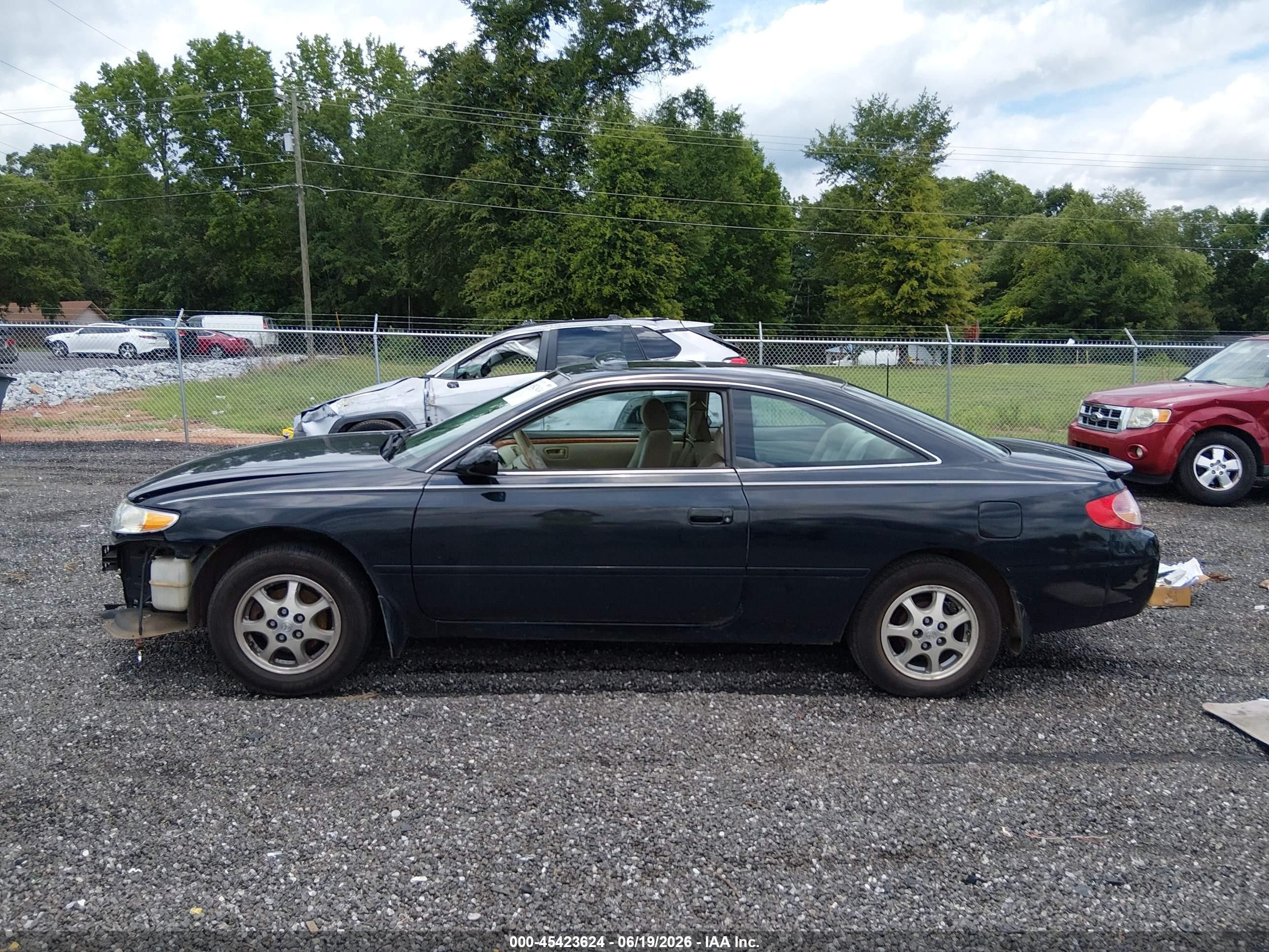 2002 Toyota Camry Solara Se Black vin: 2T1CE22P12C015524
