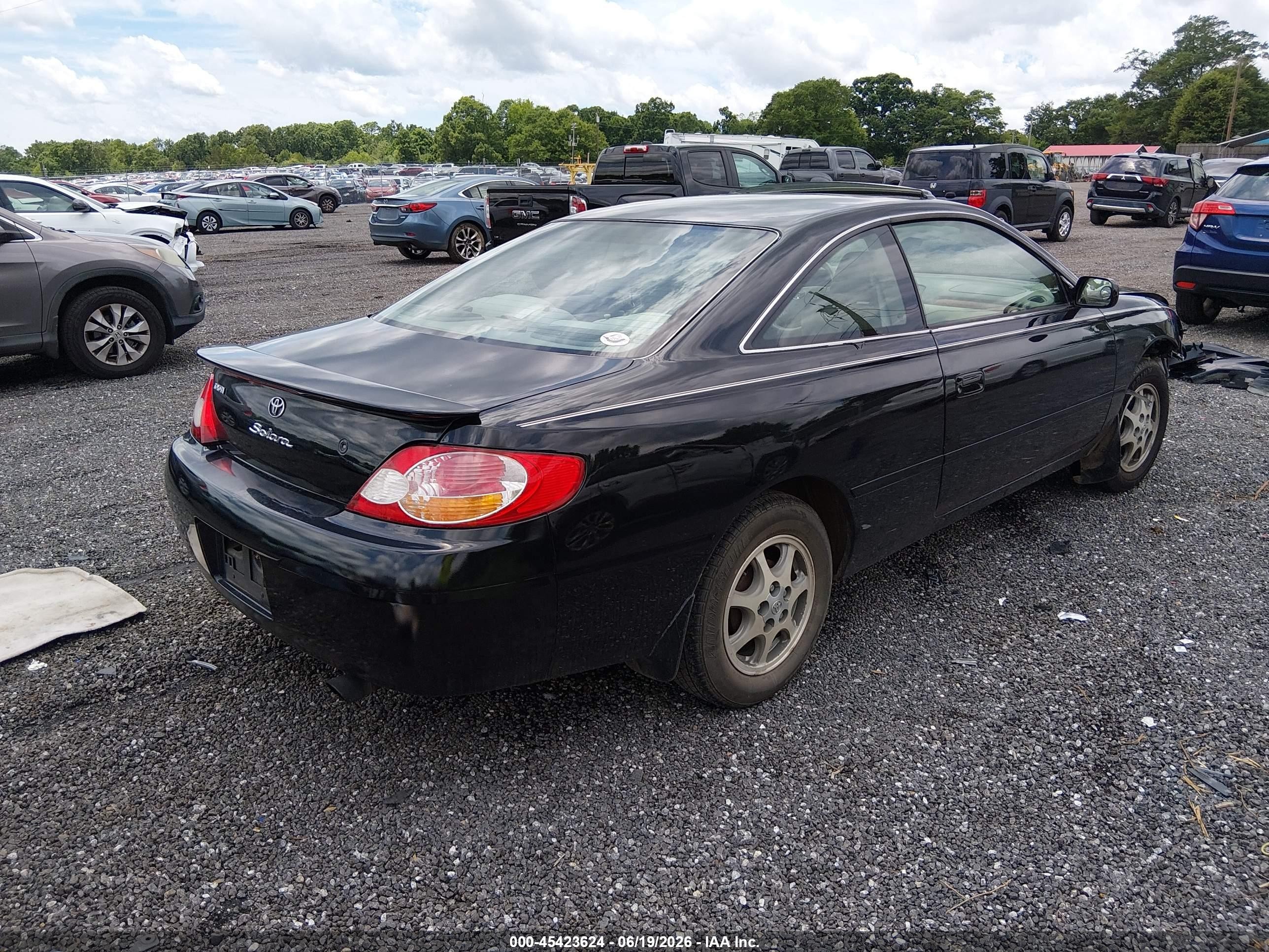 2002 Toyota Camry Solara Se Black vin: 2T1CE22P12C015524