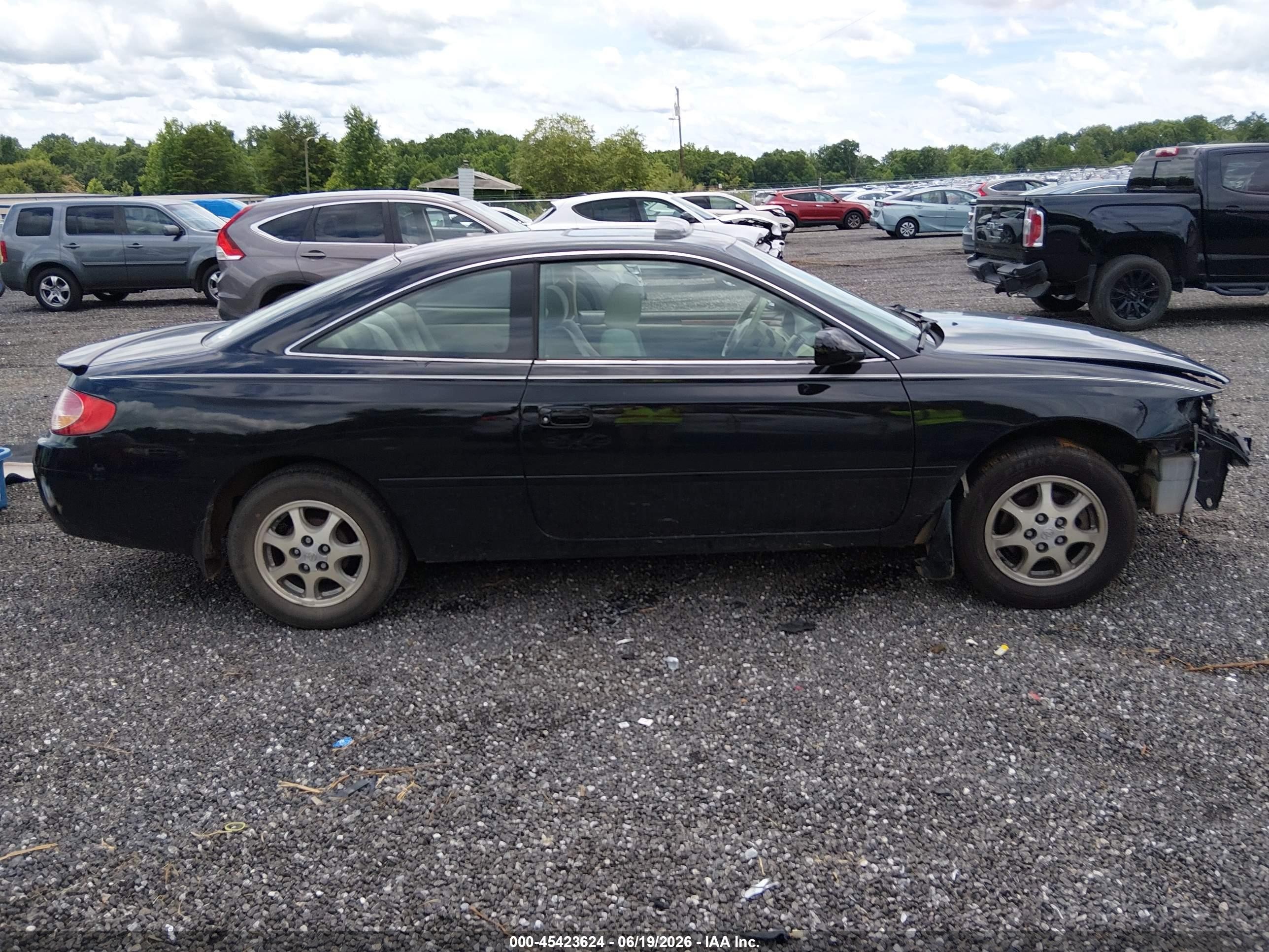 2002 Toyota Camry Solara Se Black vin: 2T1CE22P12C015524