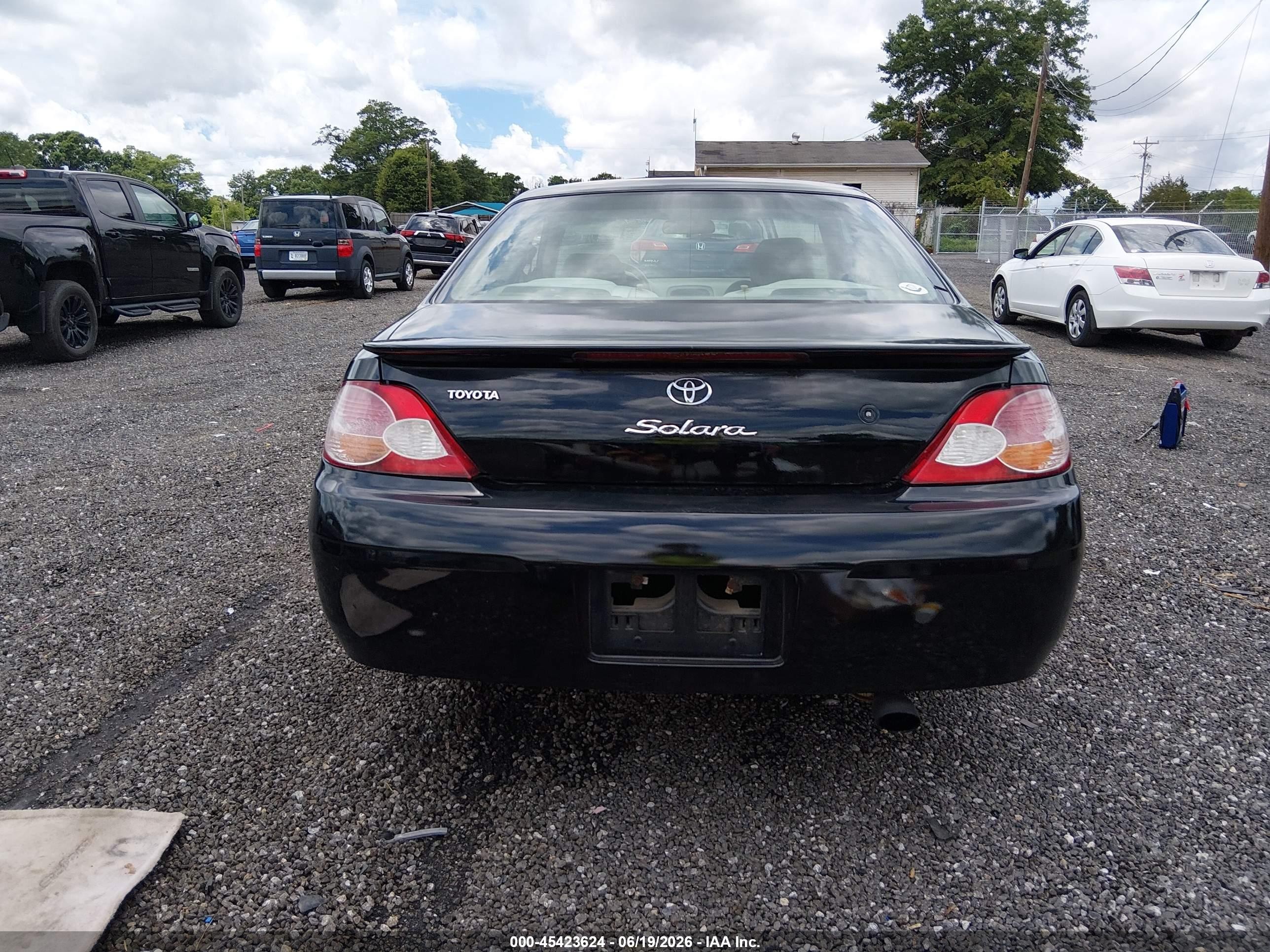 2002 Toyota Camry Solara Se Black vin: 2T1CE22P12C015524
