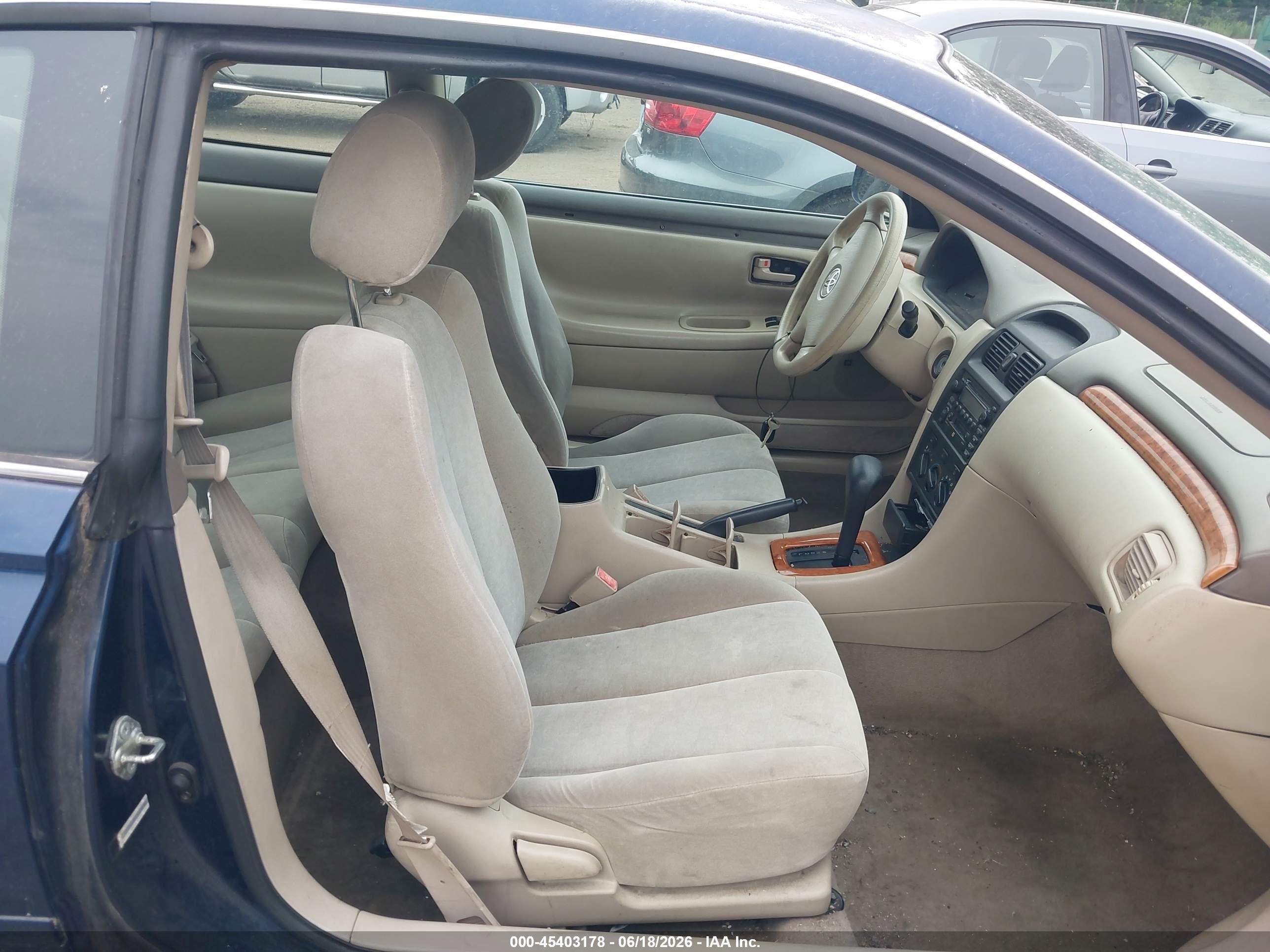 2003 Toyota Camry Solara Se Синий vin: 2T1CE22P13C018182