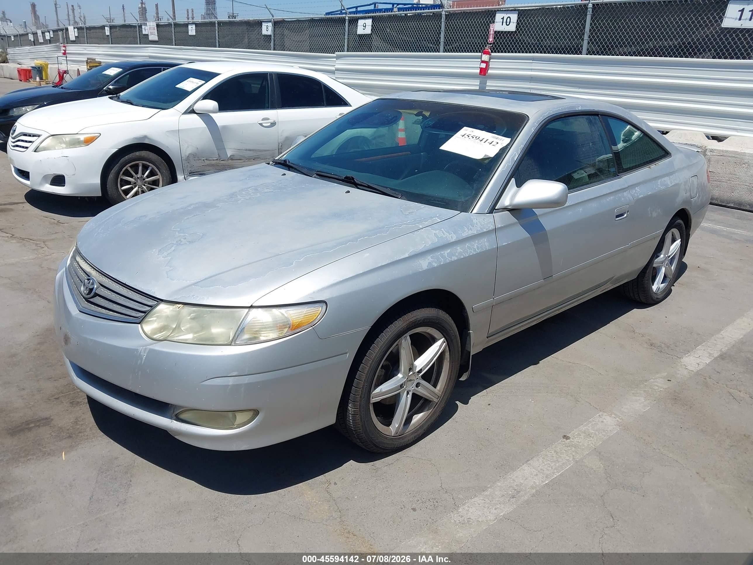 2002 Toyota Camry Solara Se Gray vin: 2T1CE22P52C003201