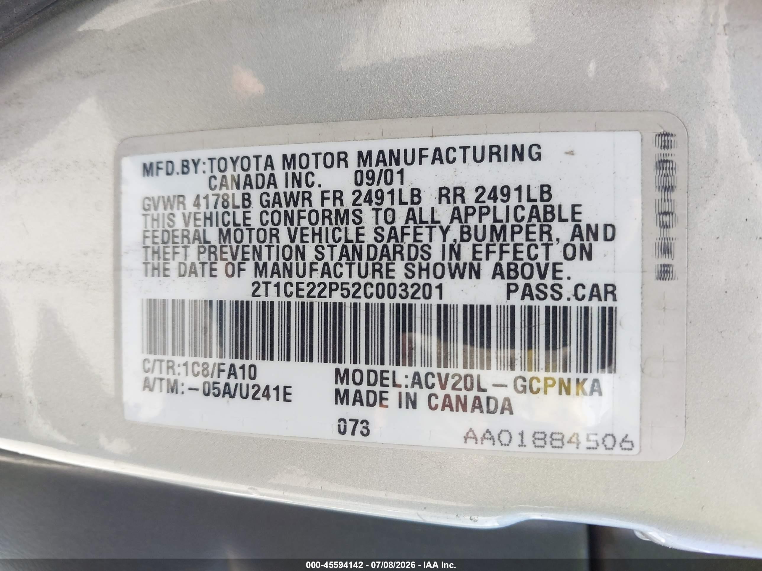 2002 Toyota Camry Solara Se Gray vin: 2T1CE22P52C003201