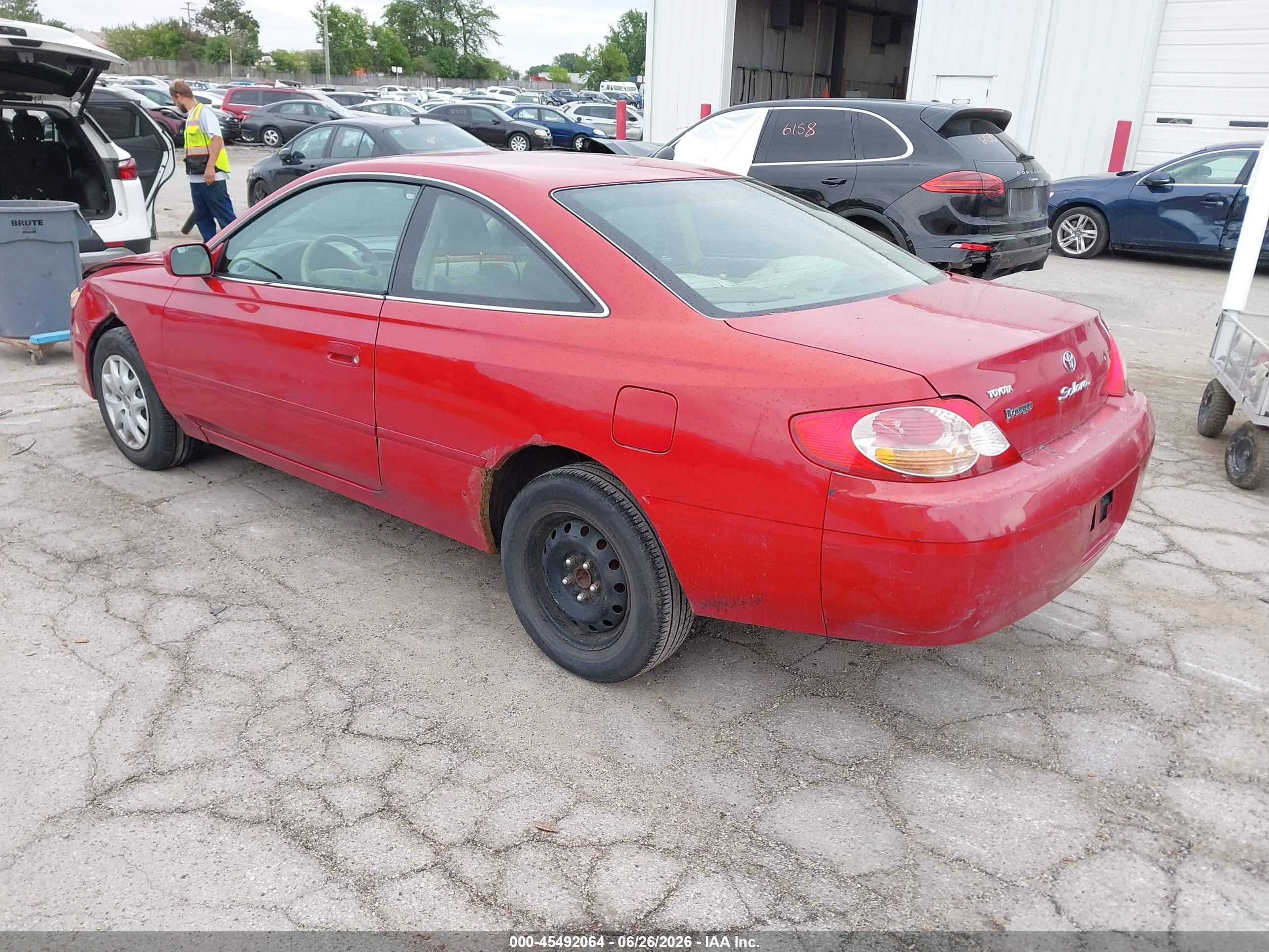 2002 Toyota Camry Solara Se Red vin: 2T1CE22P52C004168