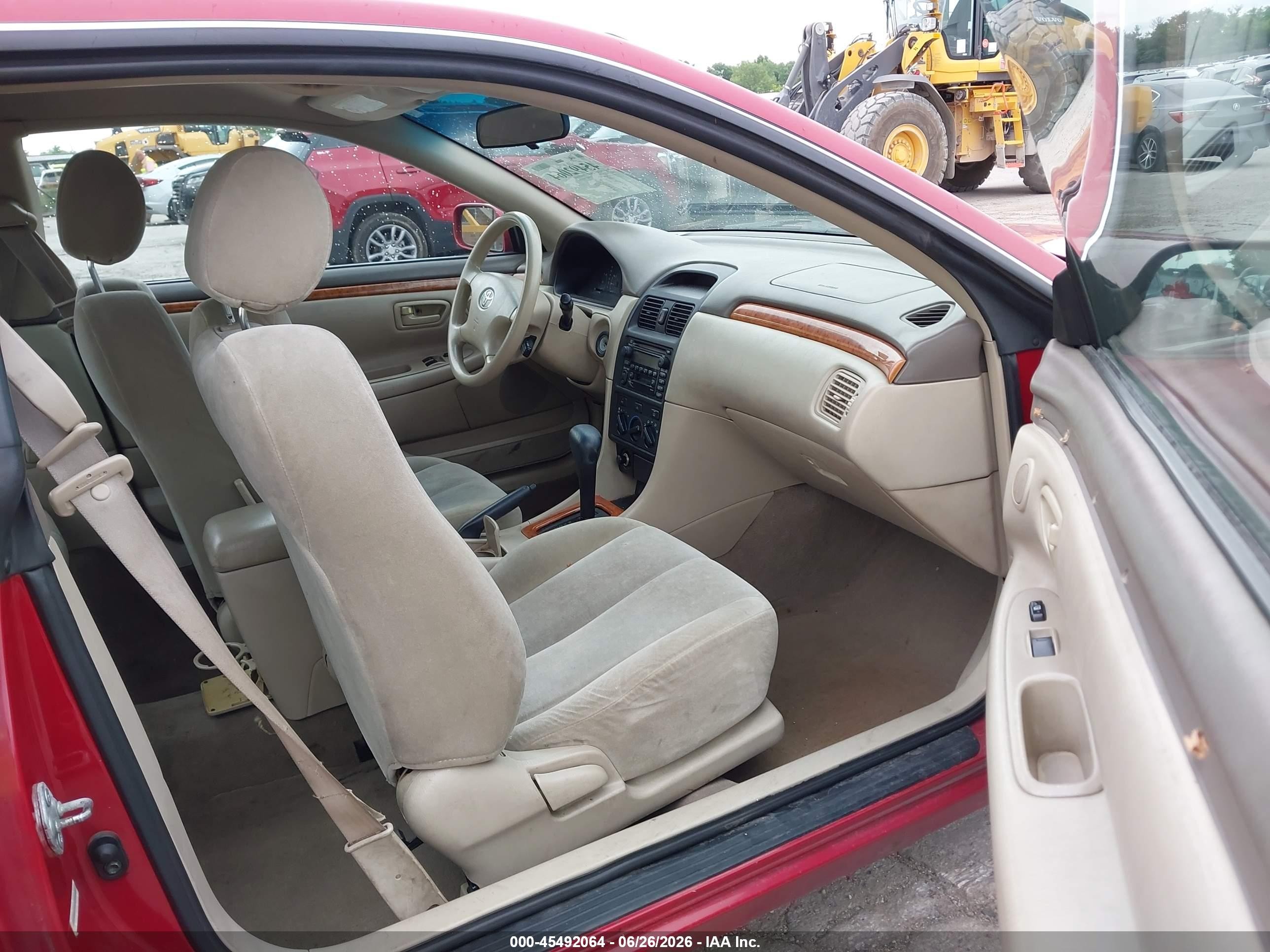2002 Toyota Camry Solara Se Red vin: 2T1CE22P52C004168