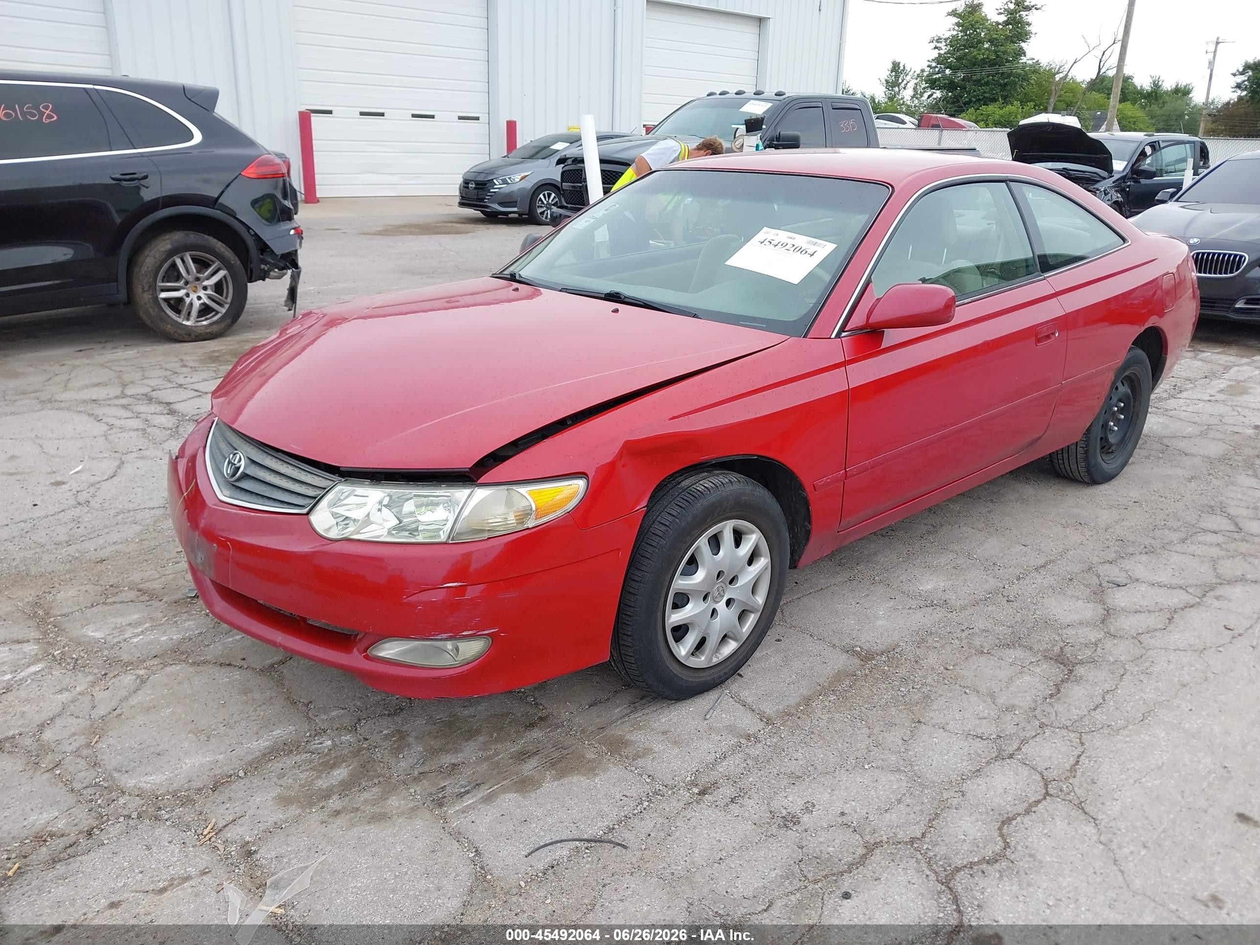 2002 Toyota Camry Solara Se Red vin: 2T1CE22P52C004168