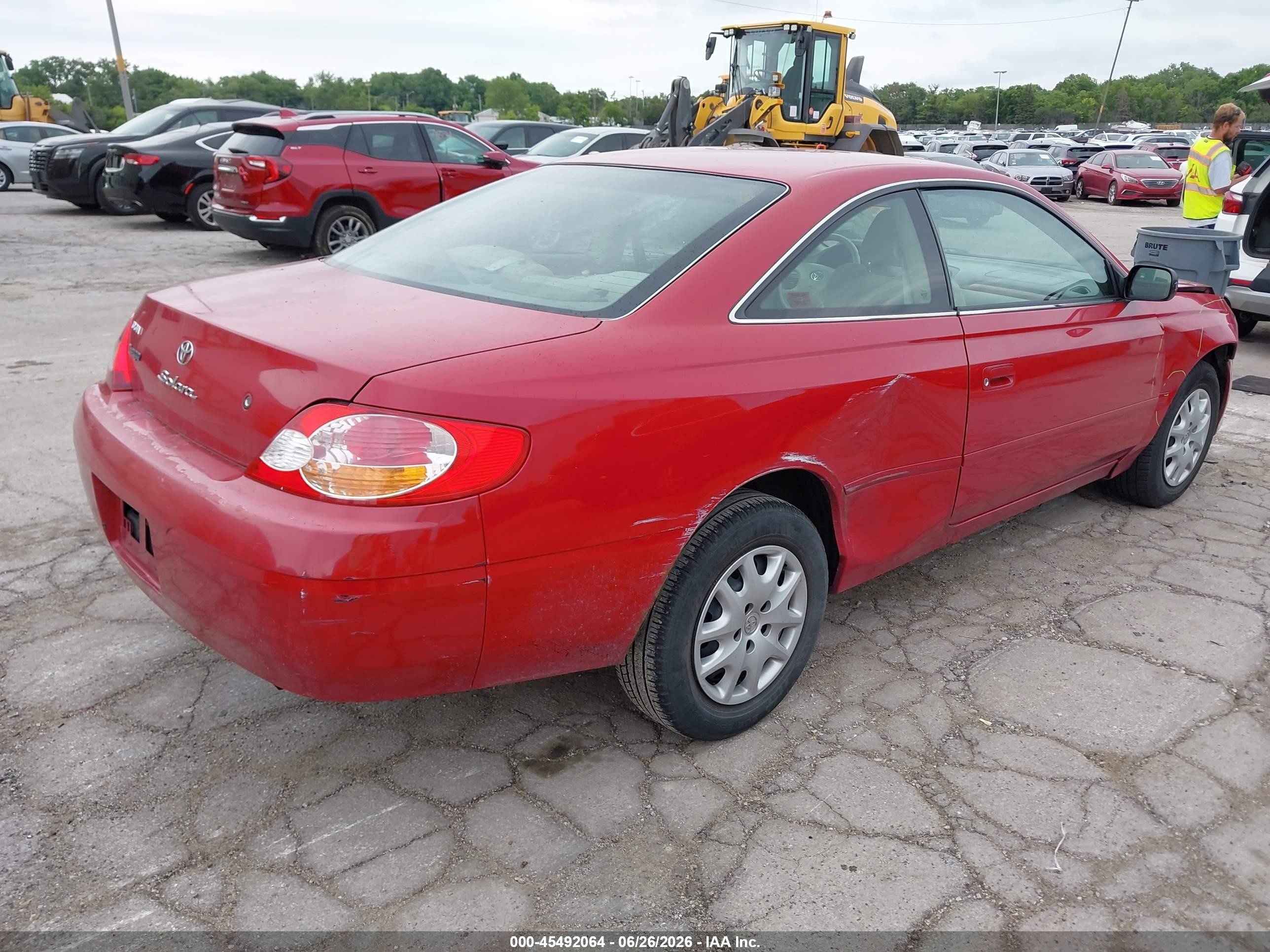 2002 Toyota Camry Solara Se Red vin: 2T1CE22P52C004168