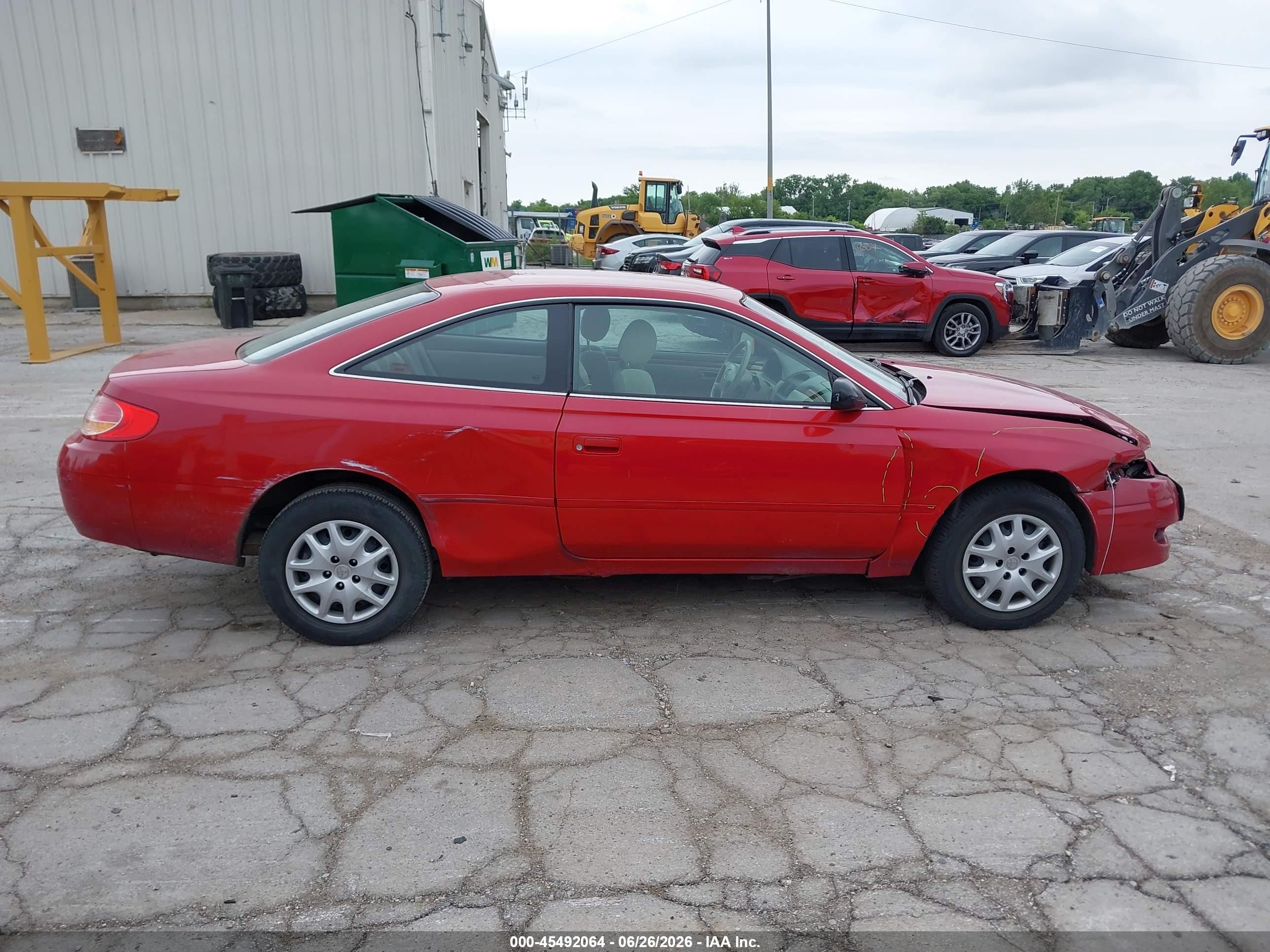 2002 Toyota Camry Solara Se Red vin: 2T1CE22P52C004168