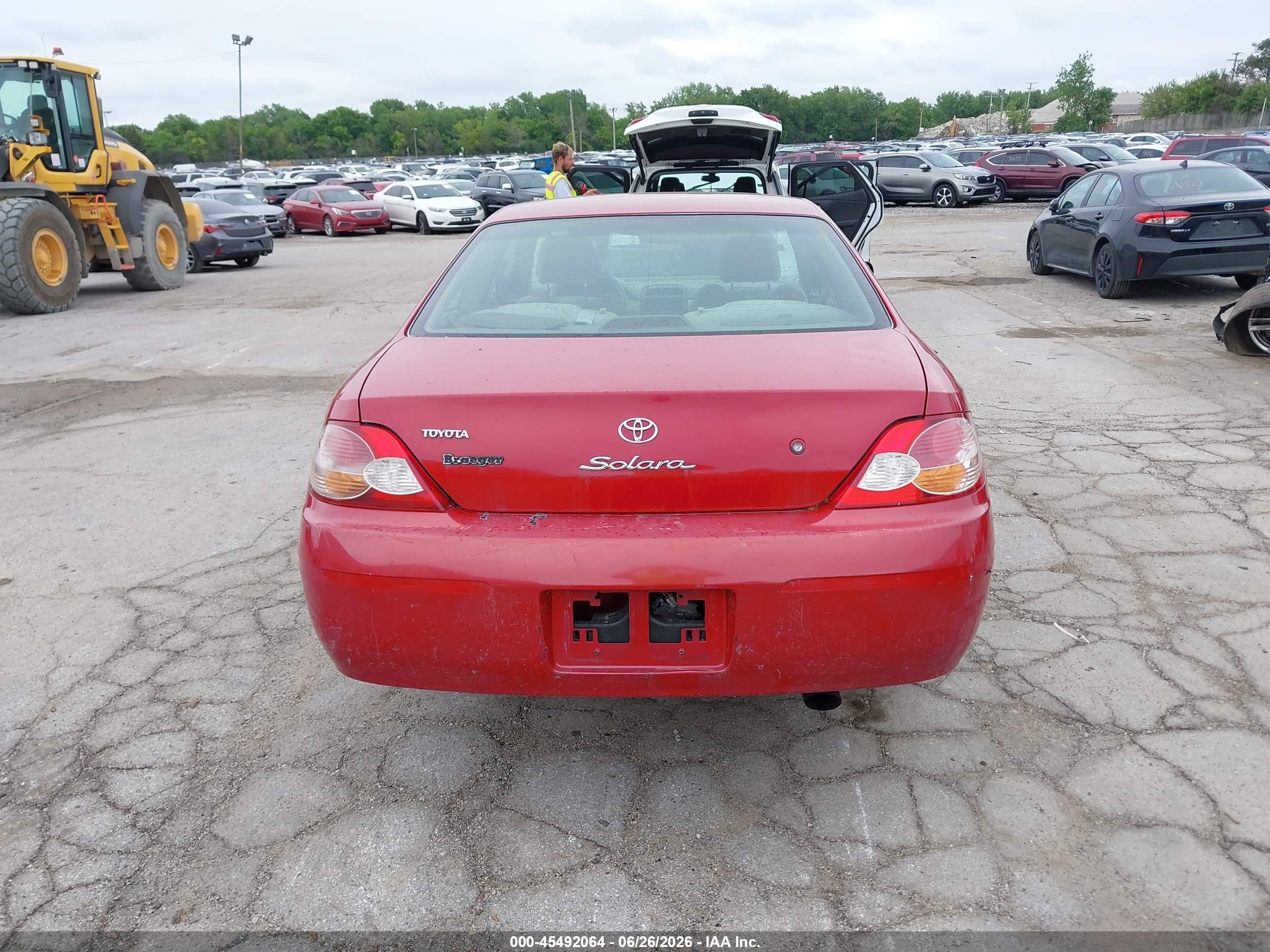 2002 Toyota Camry Solara Se Red vin: 2T1CE22P52C004168