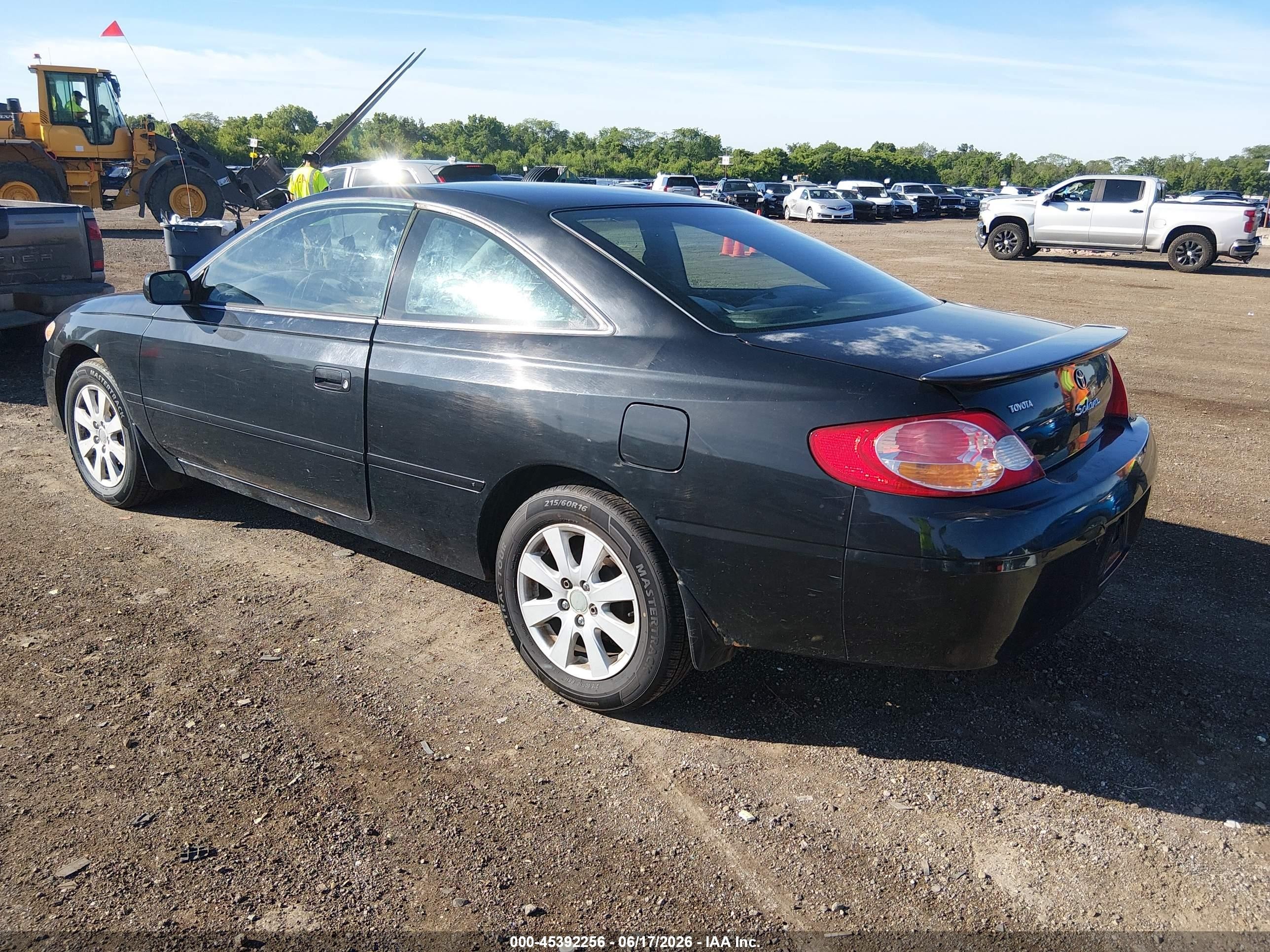 2002 Toyota Camry Solara Se Black vin: 2T1CE22P52C012982