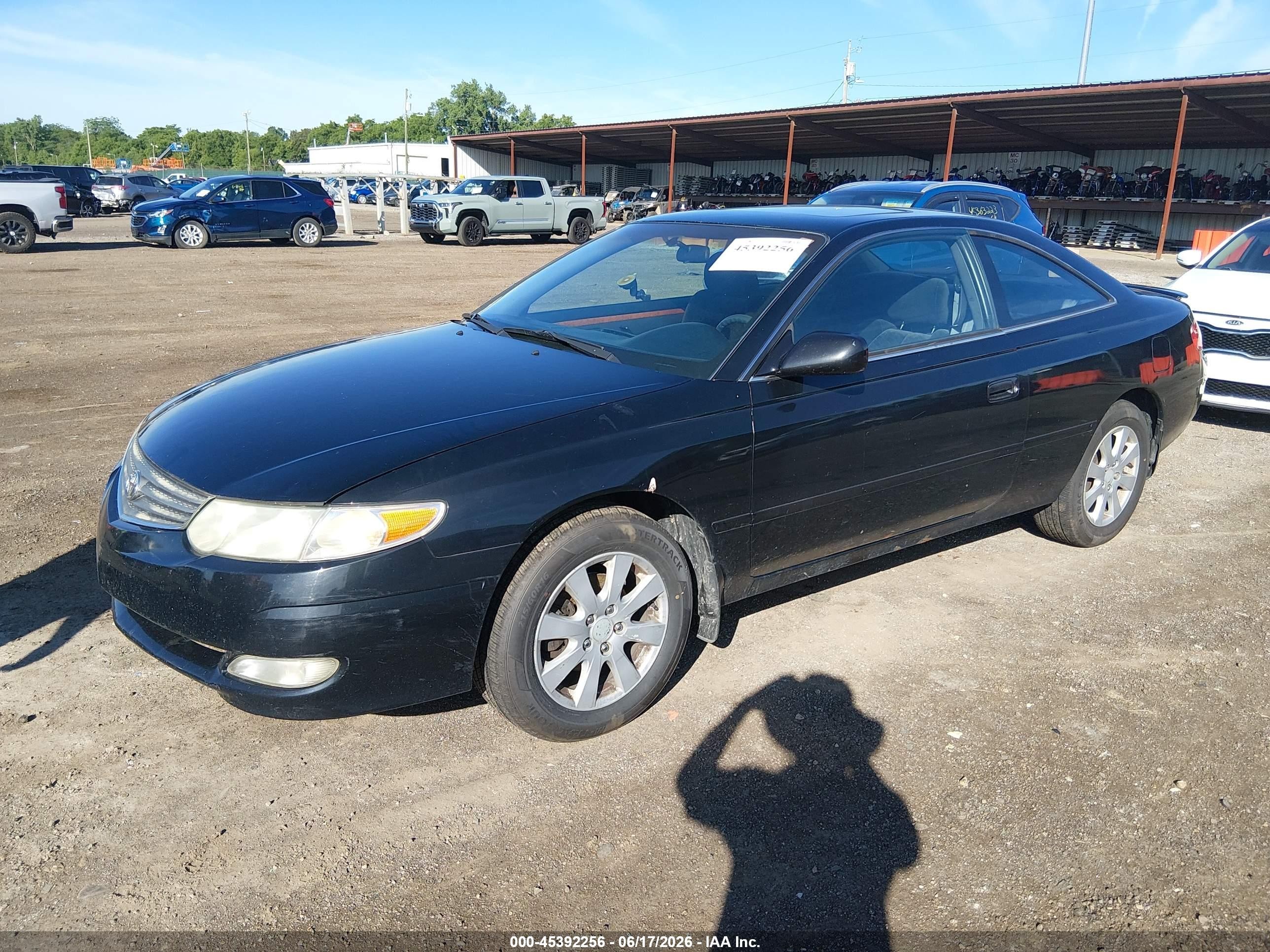 2002 Toyota Camry Solara Se Black vin: 2T1CE22P52C012982
