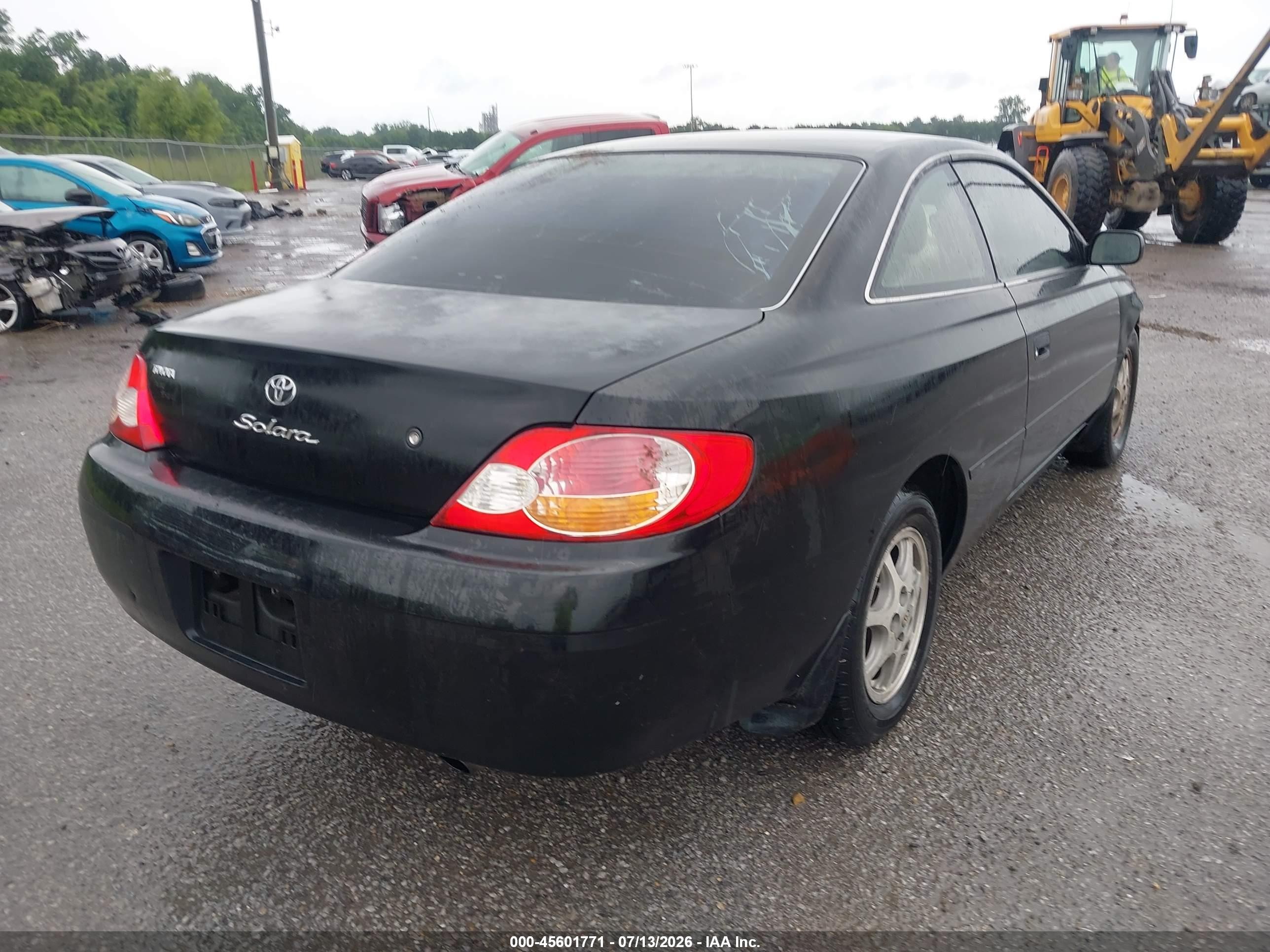 2002 Toyota Camry Solara Se Black vin: 2T1CE22P62C010870