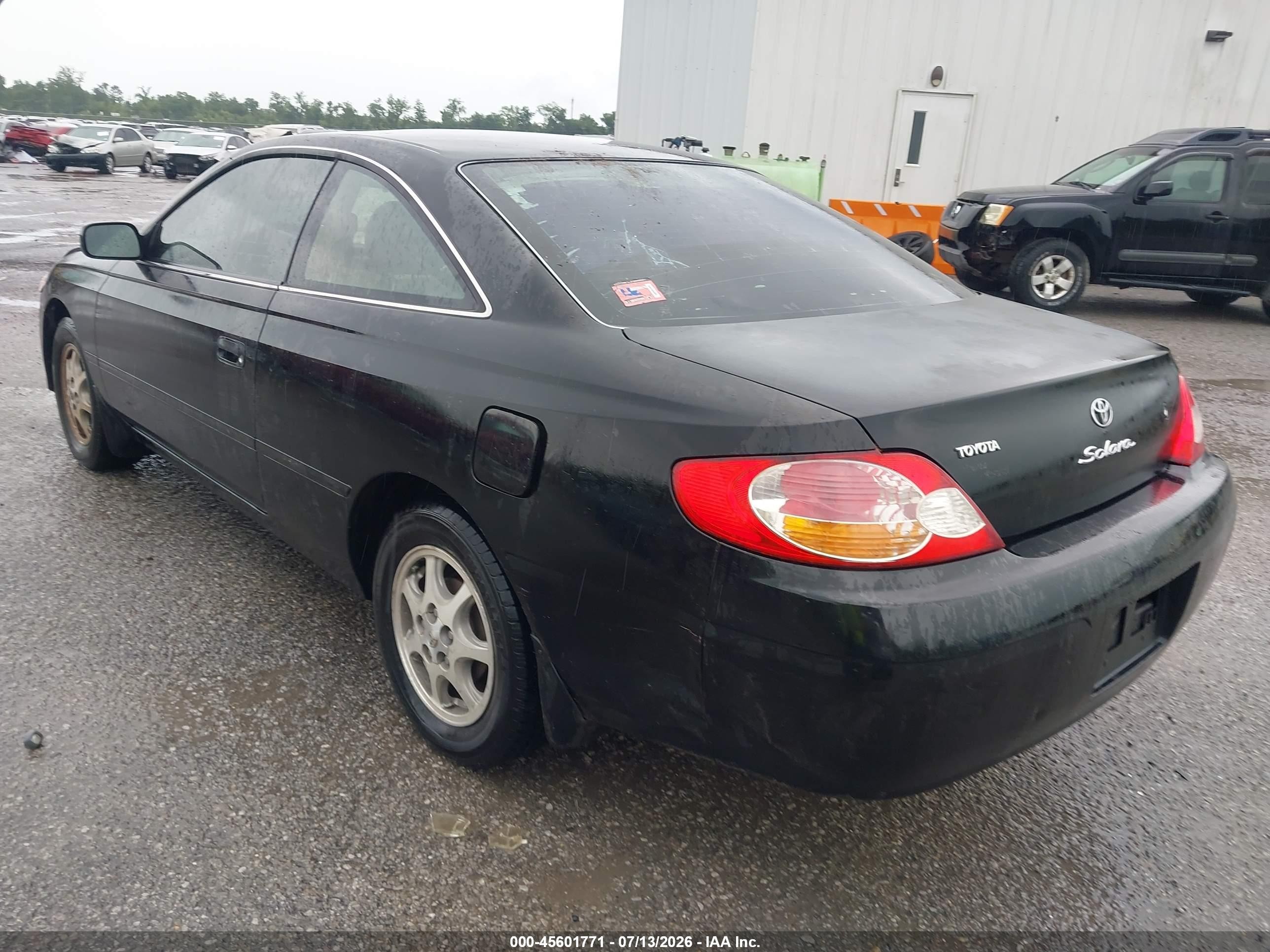 2002 Toyota Camry Solara Se Black vin: 2T1CE22P62C010870