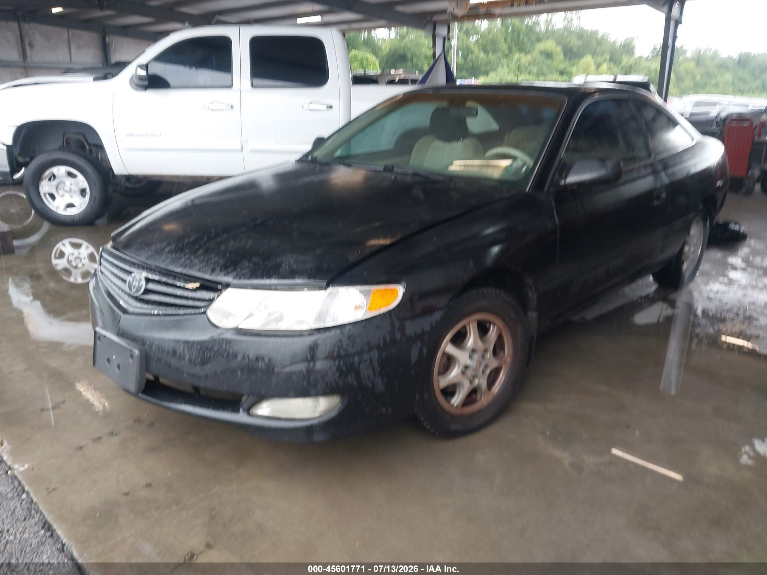 2002 Toyota Camry Solara Se Black vin: 2T1CE22P62C010870