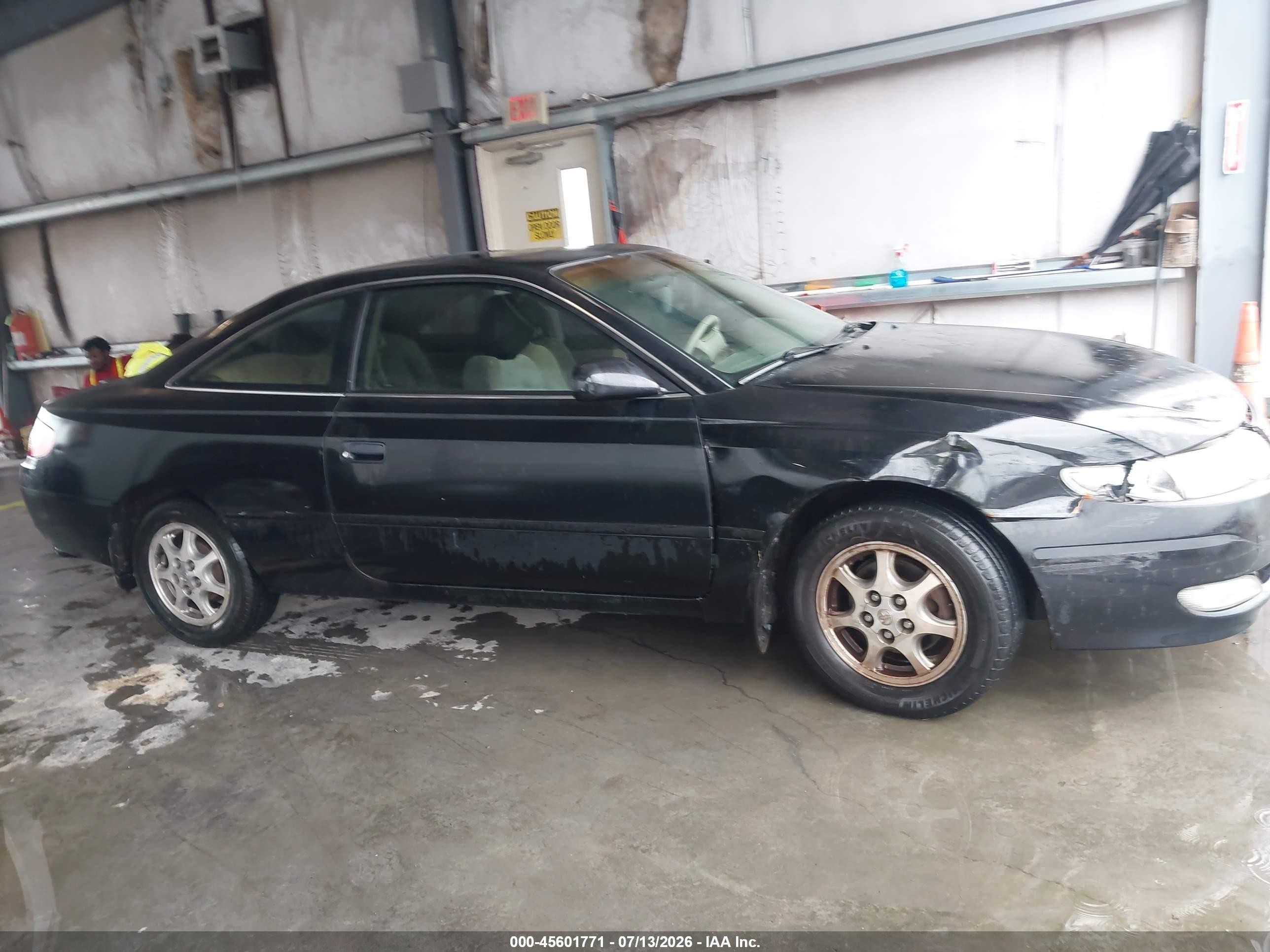 2002 Toyota Camry Solara Se Black vin: 2T1CE22P62C010870