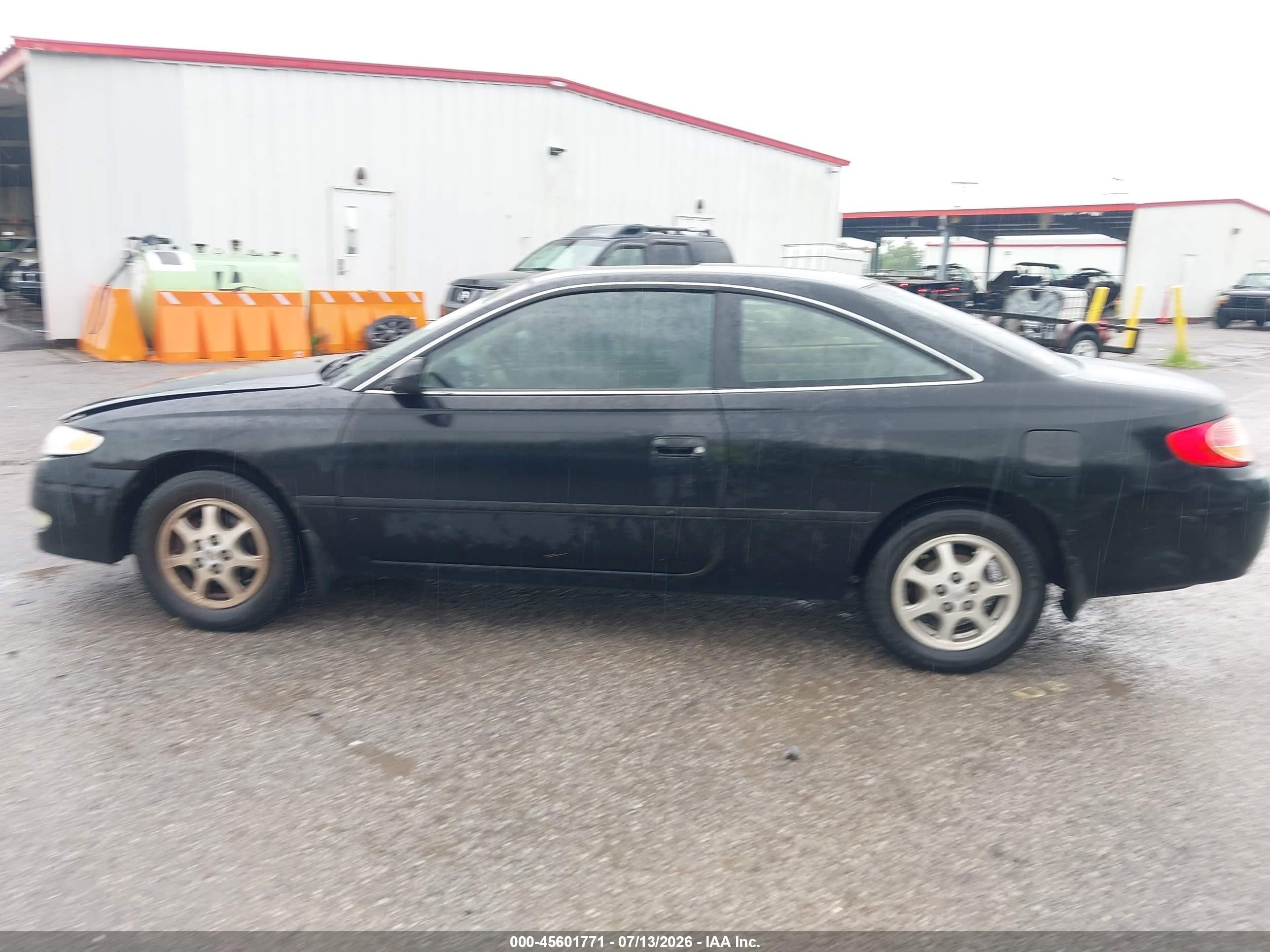 2002 Toyota Camry Solara Se Black vin: 2T1CE22P62C010870