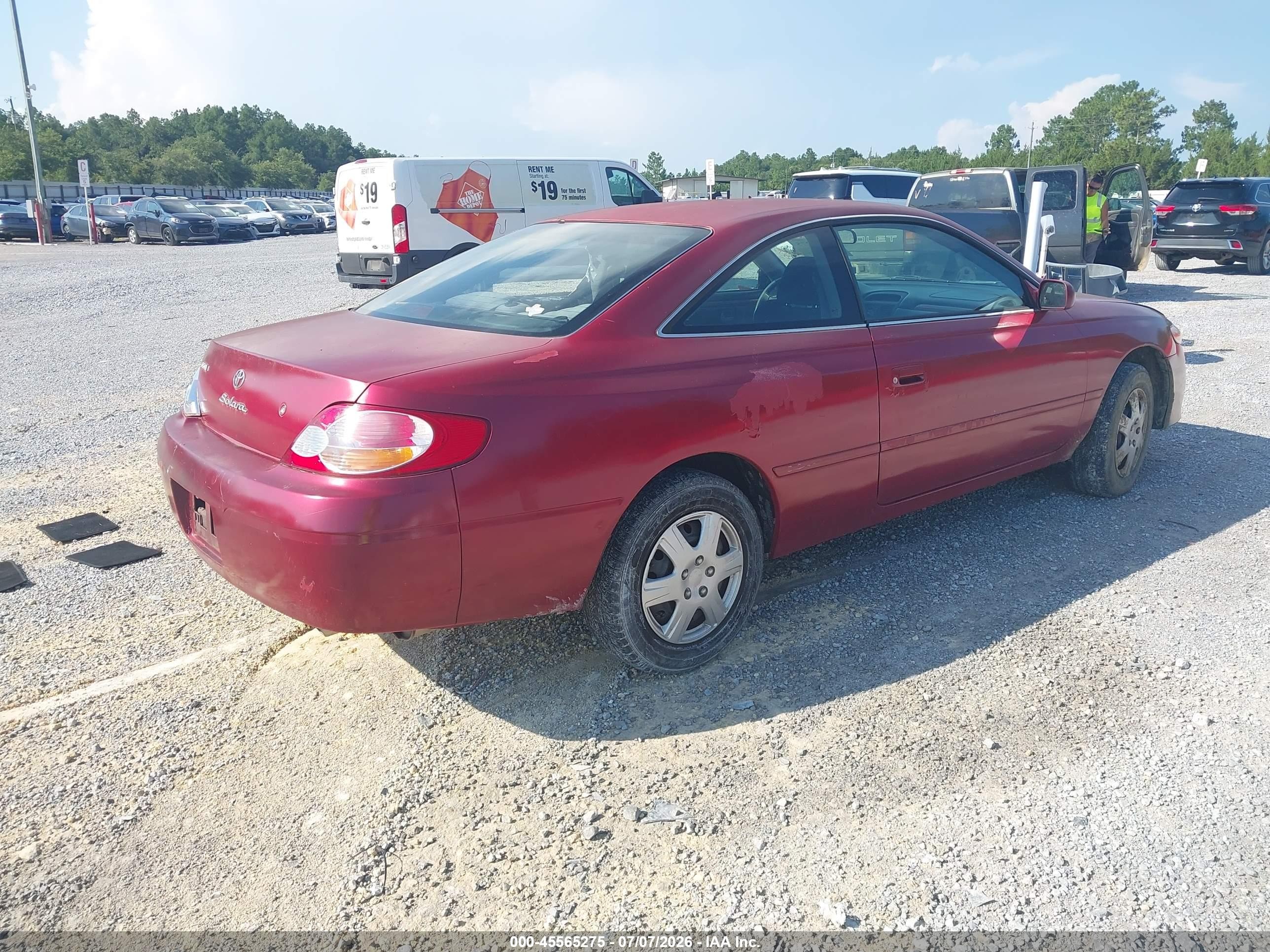 2003 Toyota Camry Solara Se Red vin: 2T1CE22P63C024009