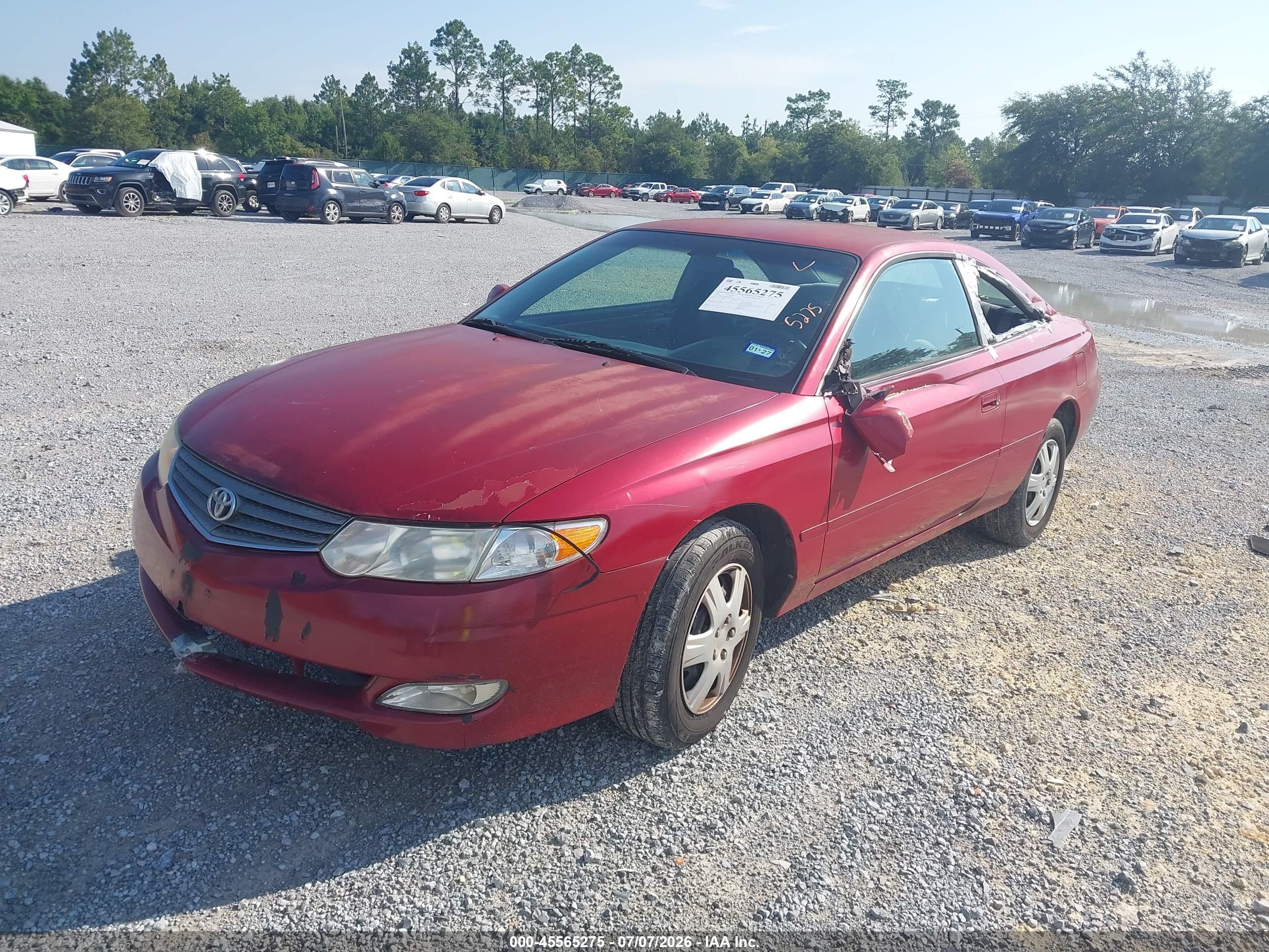 2003 Toyota Camry Solara Se Red vin: 2T1CE22P63C024009