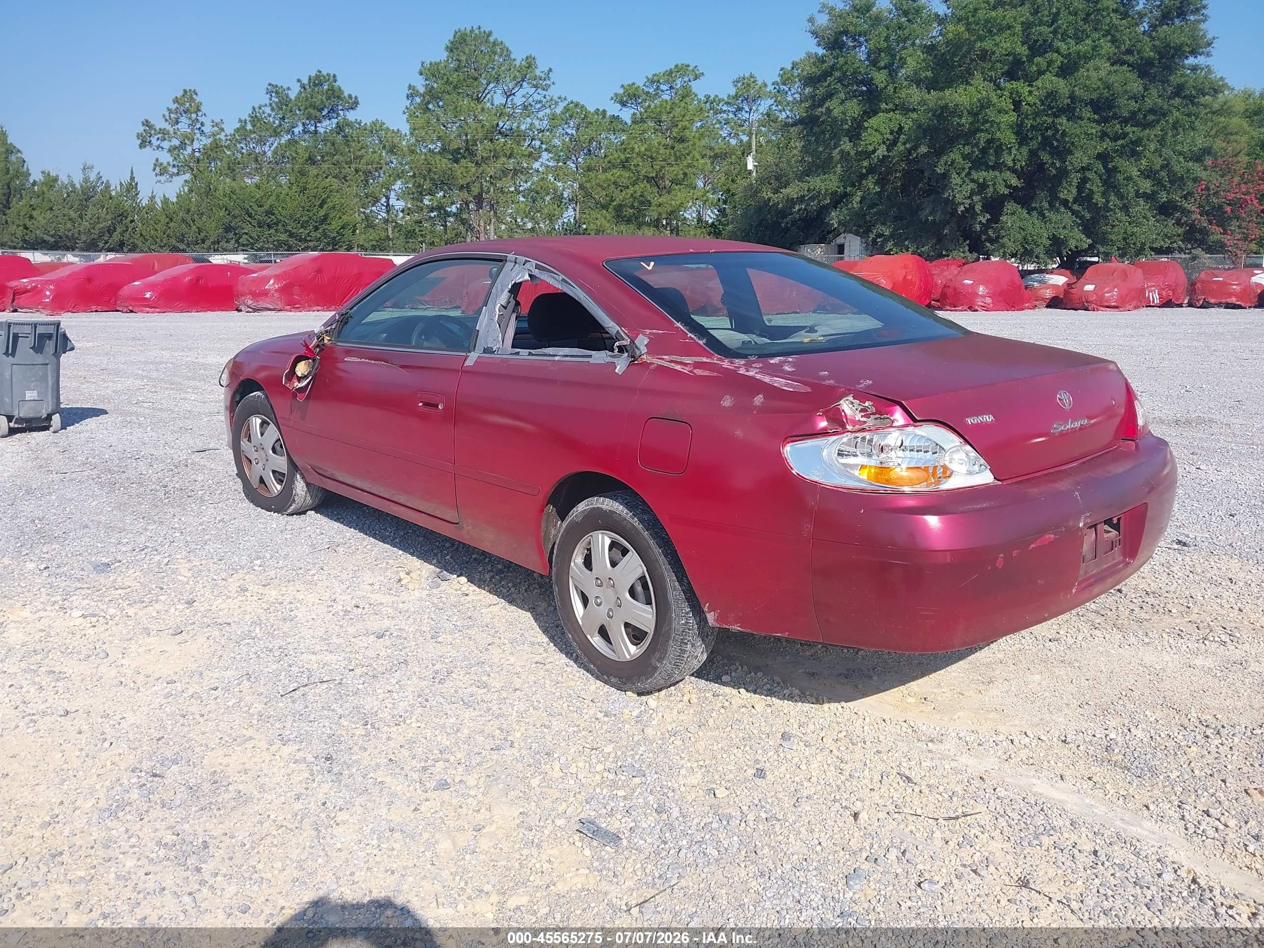 2003 Toyota Camry Solara Se Red vin: 2T1CE22P63C024009