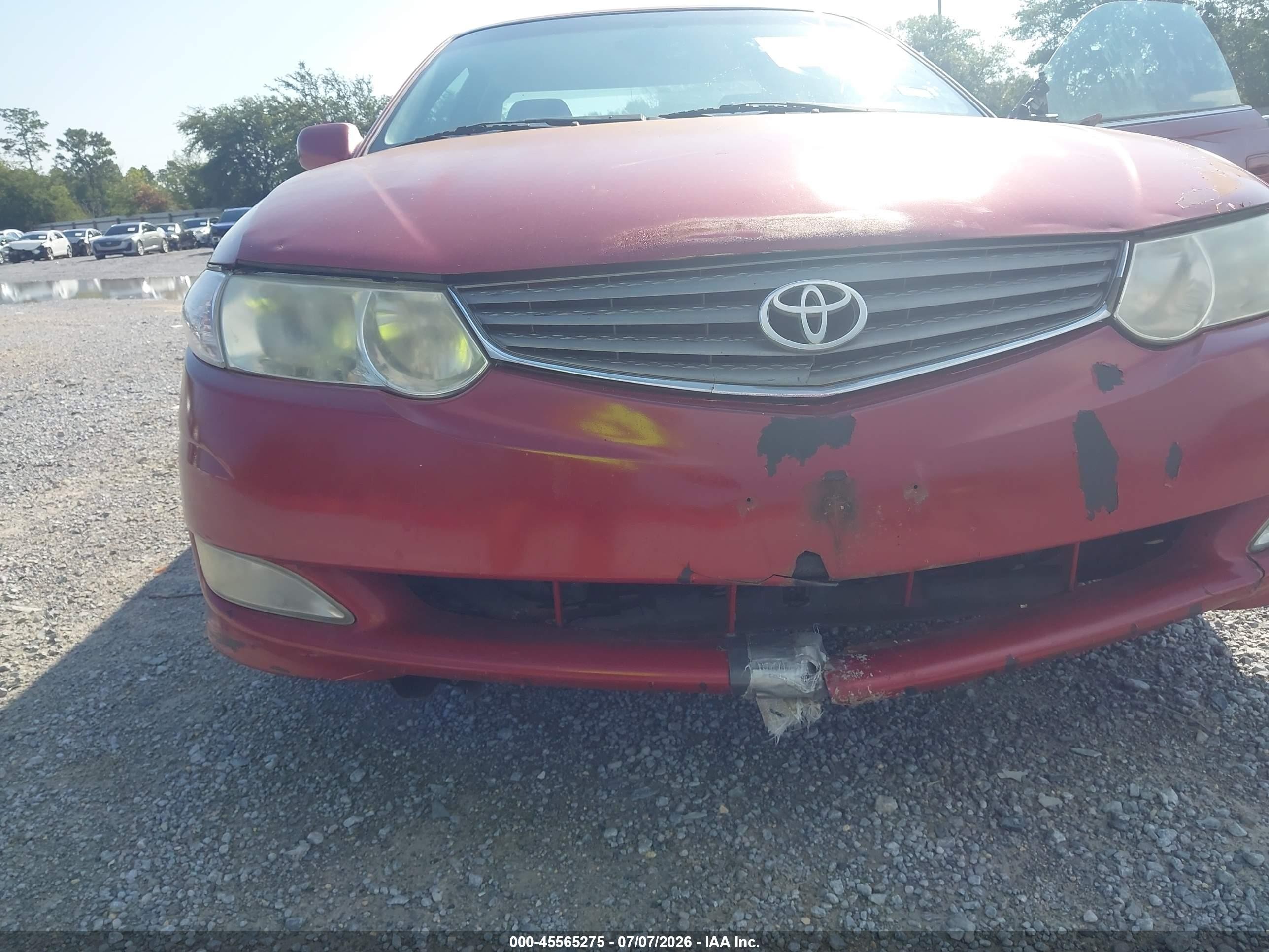 2003 Toyota Camry Solara Se Red vin: 2T1CE22P63C024009