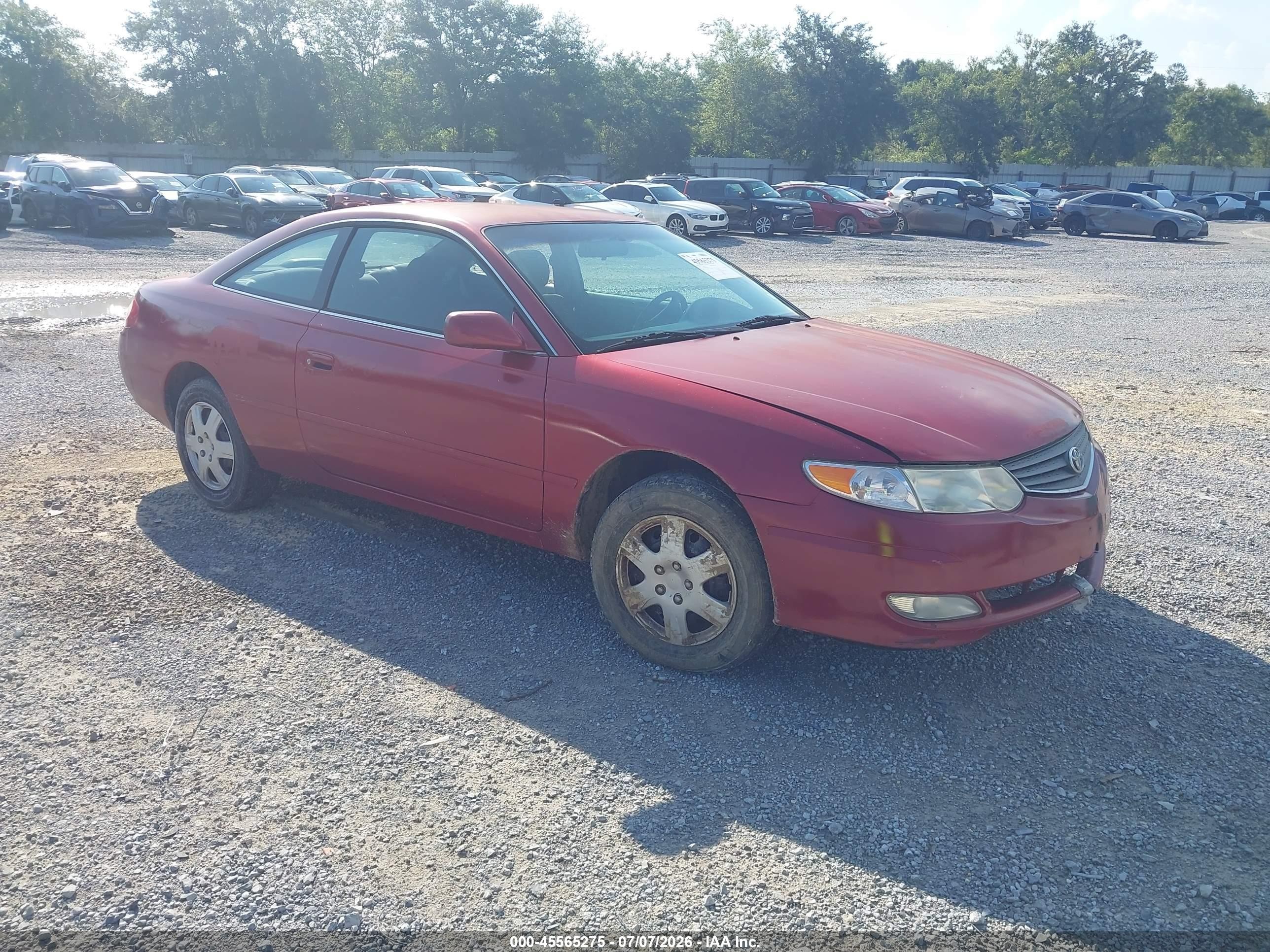 2003 Toyota Camry Solara Se Красный vin: 2T1CE22P63C024009