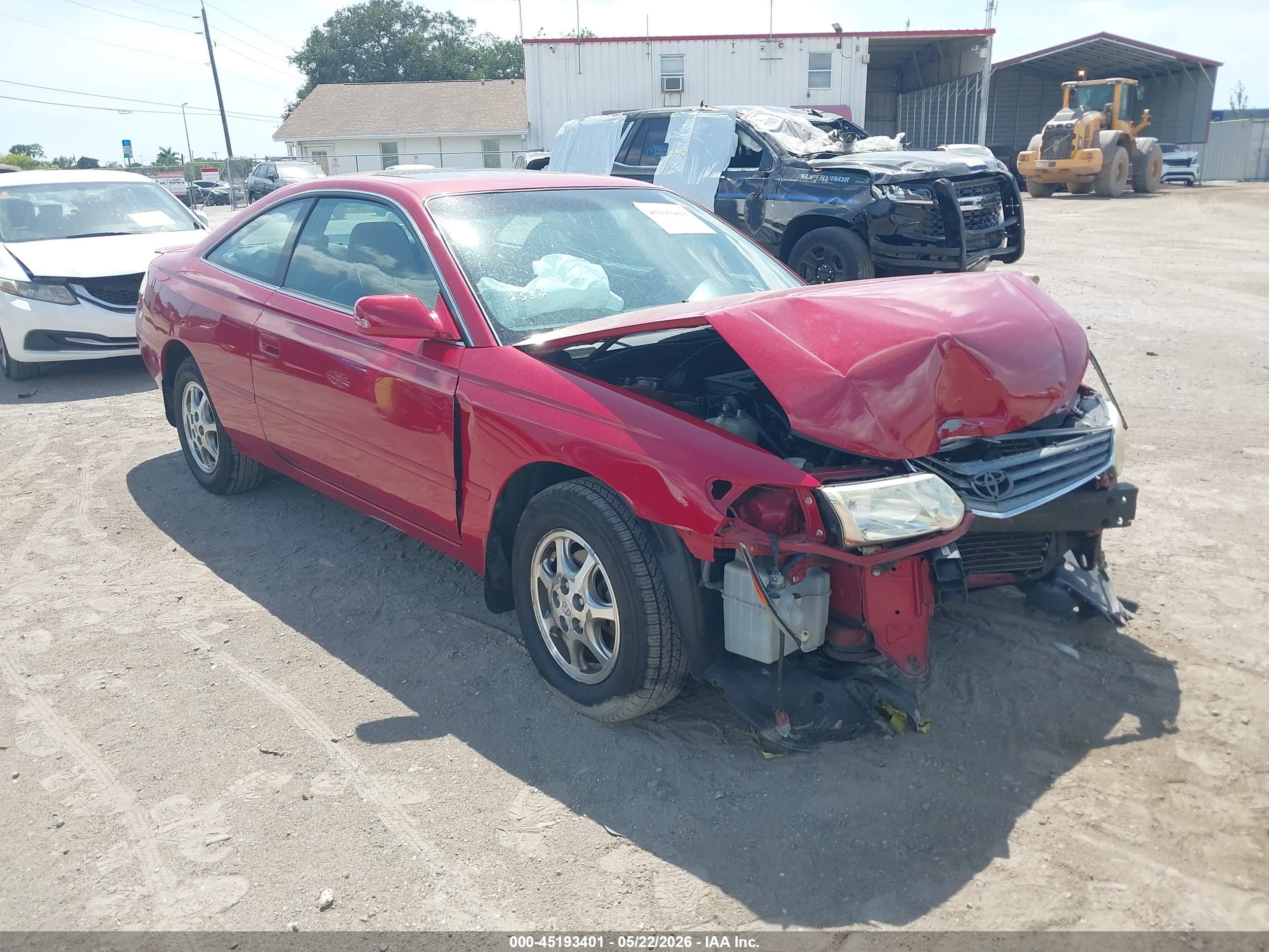2002 Toyota Camry Solara Se Red vin: 2T1CE22P82C010630