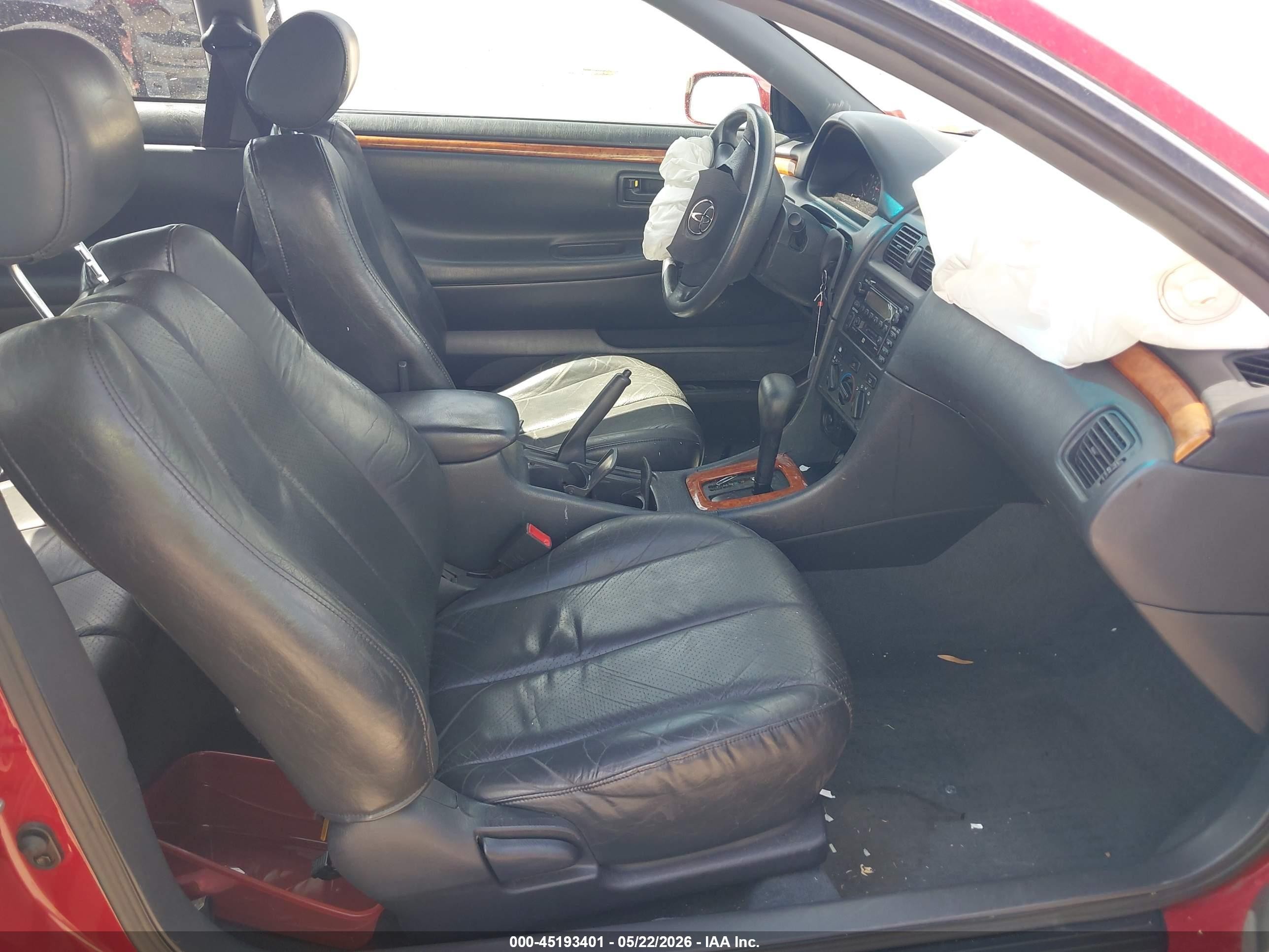 2002 Toyota Camry Solara Se Red vin: 2T1CE22P82C010630