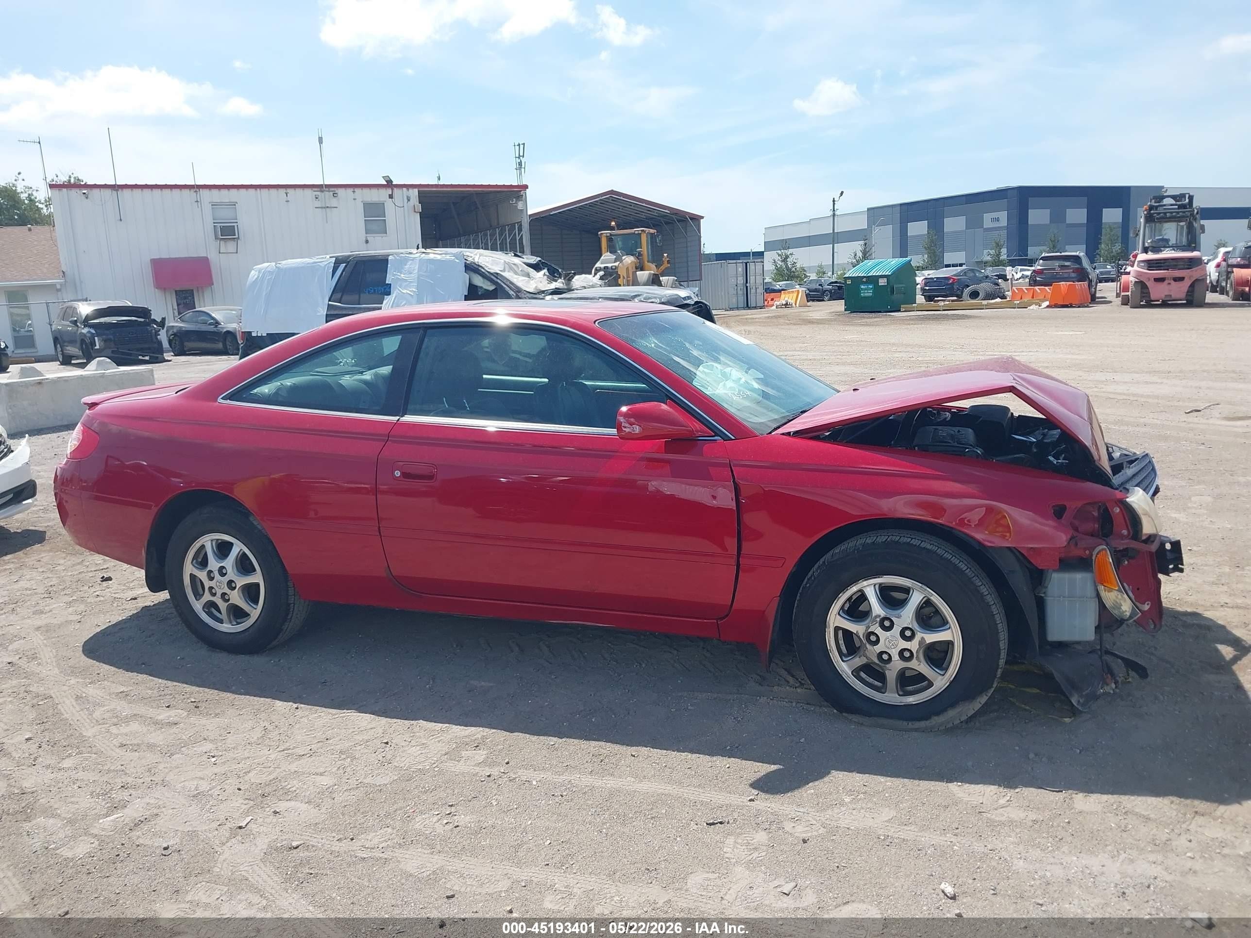 2002 Toyota Camry Solara Se Red vin: 2T1CE22P82C010630