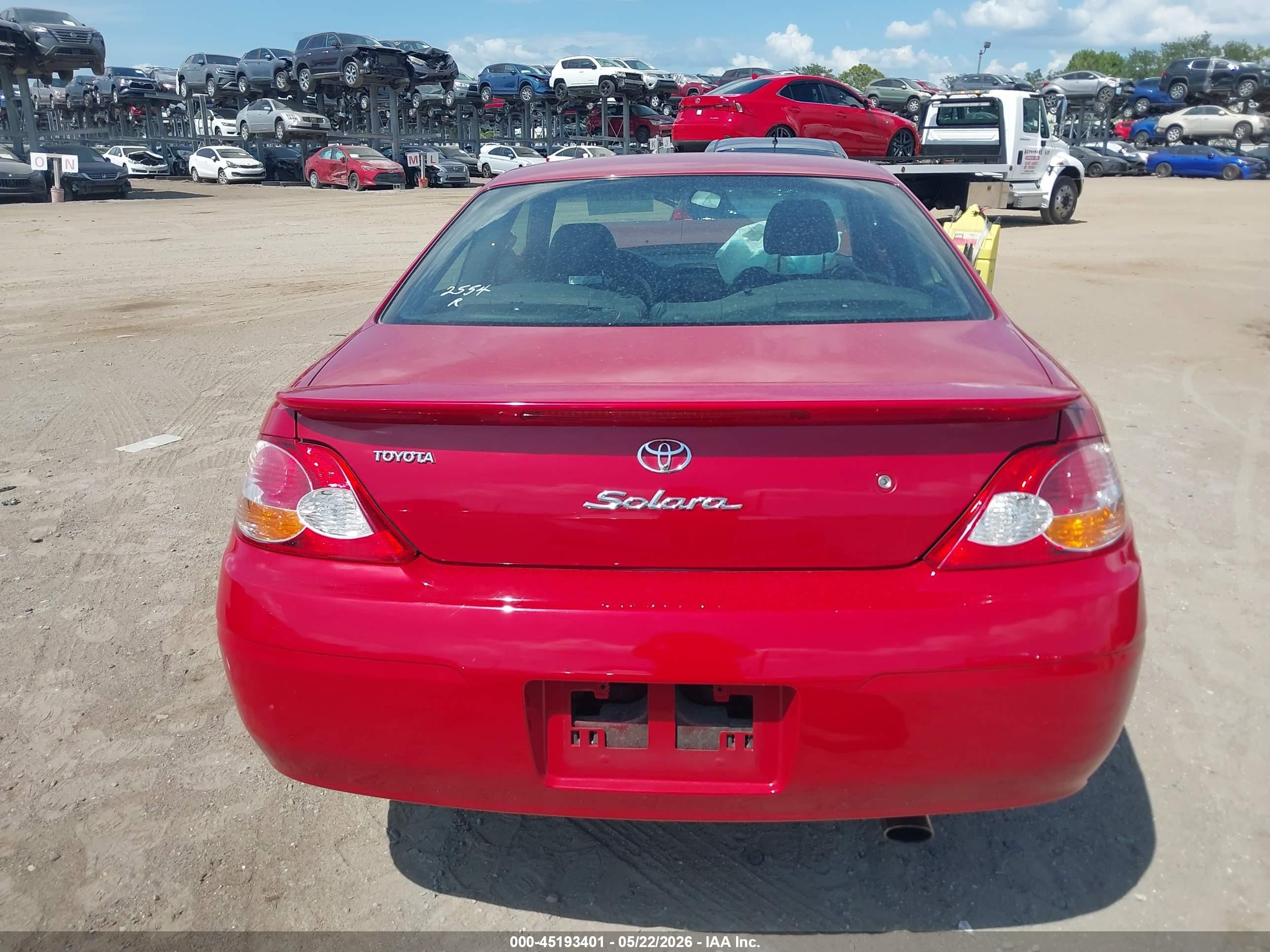 2002 Toyota Camry Solara Se Red vin: 2T1CE22P82C010630