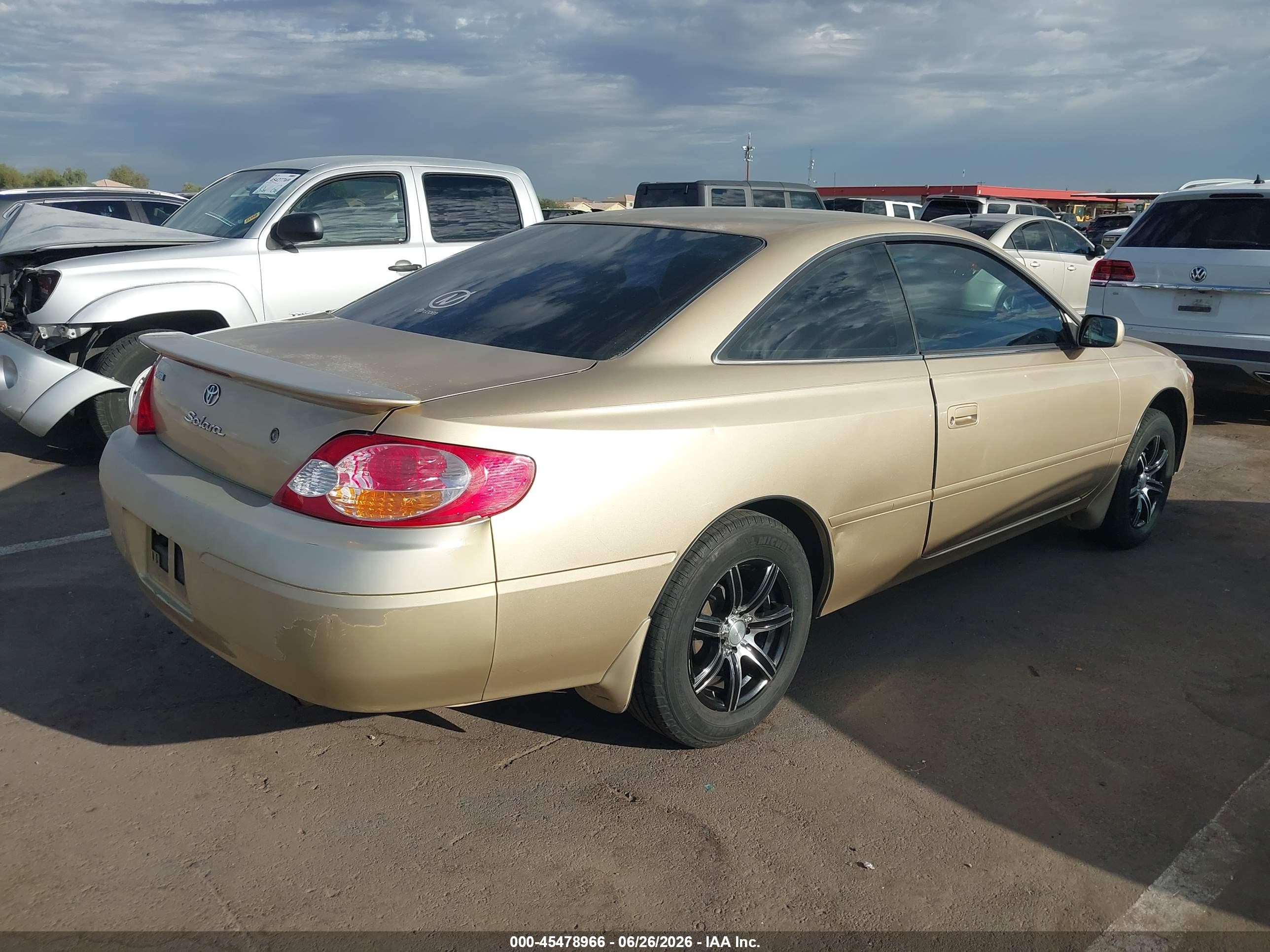 2002 Toyota Camry Solara Se Gold vin: 2T1CE22P92C017201