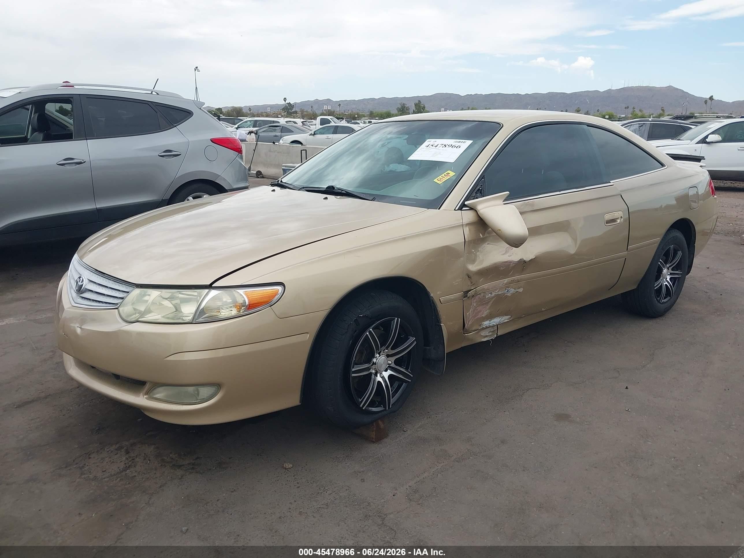 2002 Toyota Camry Solara Se Gold vin: 2T1CE22P92C017201