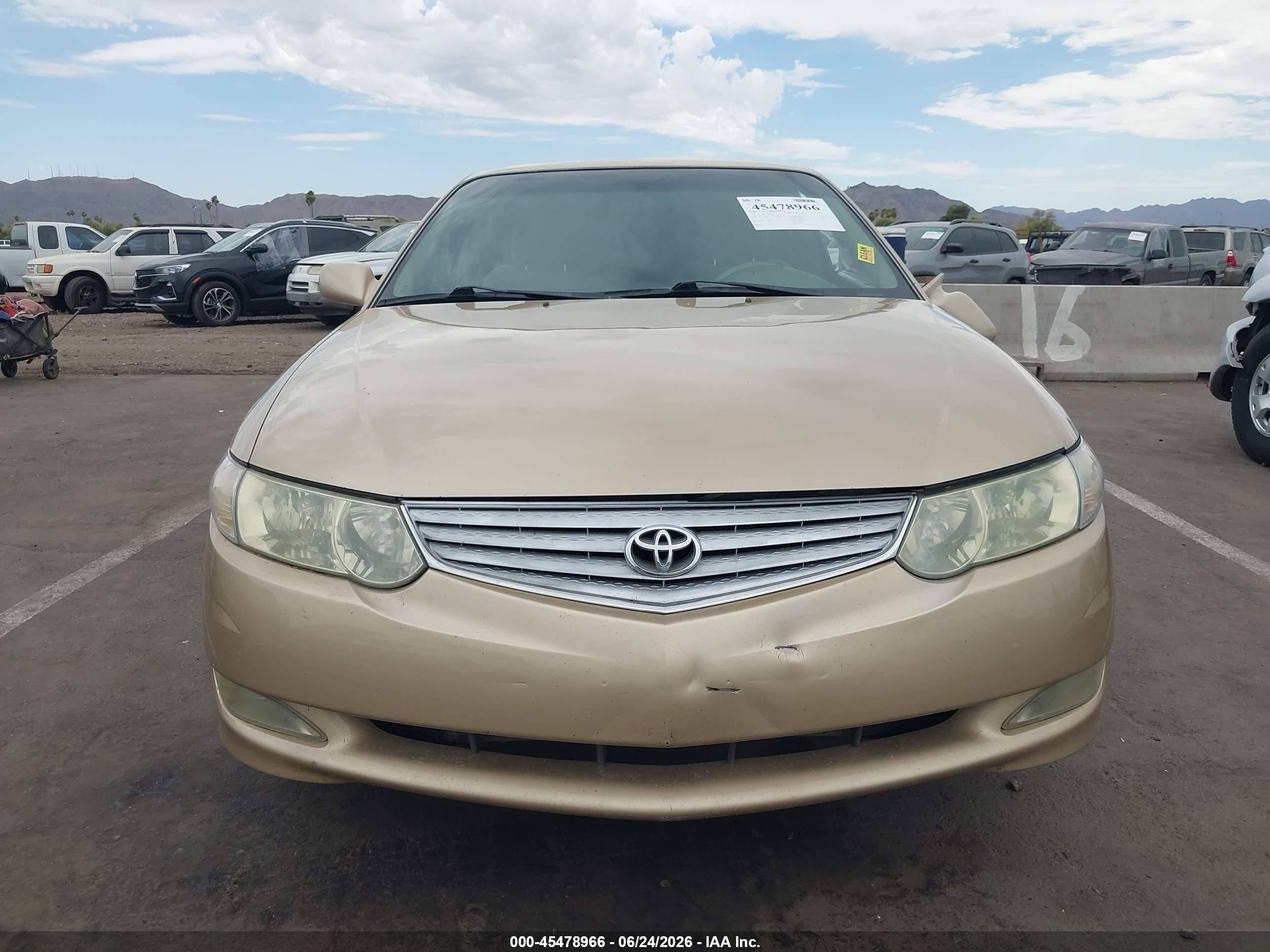 2002 Toyota Camry Solara Se Gold vin: 2T1CE22P92C017201