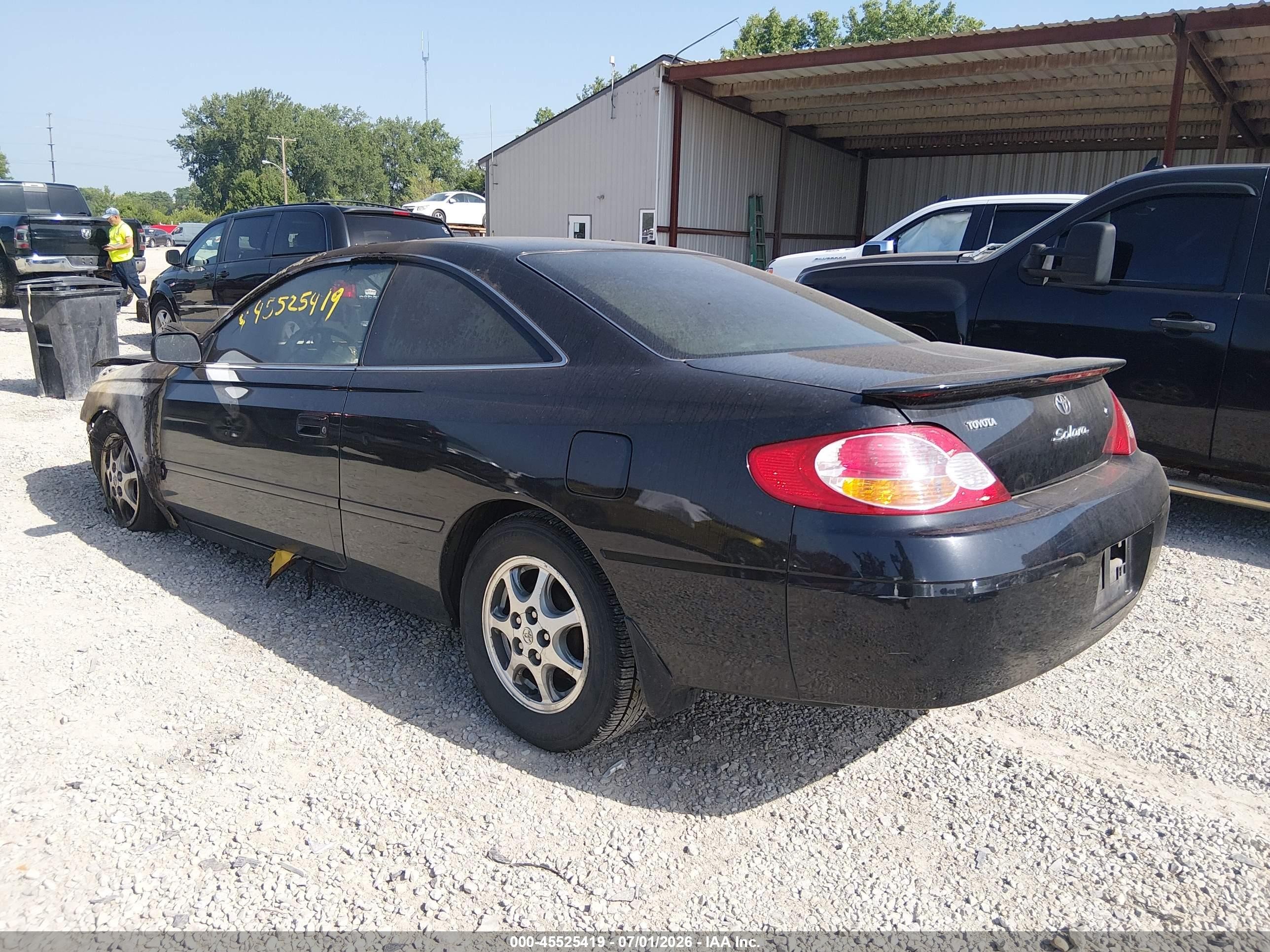 2002 Toyota Camry Solara Se Black vin: 2T1CE22PX2C002903