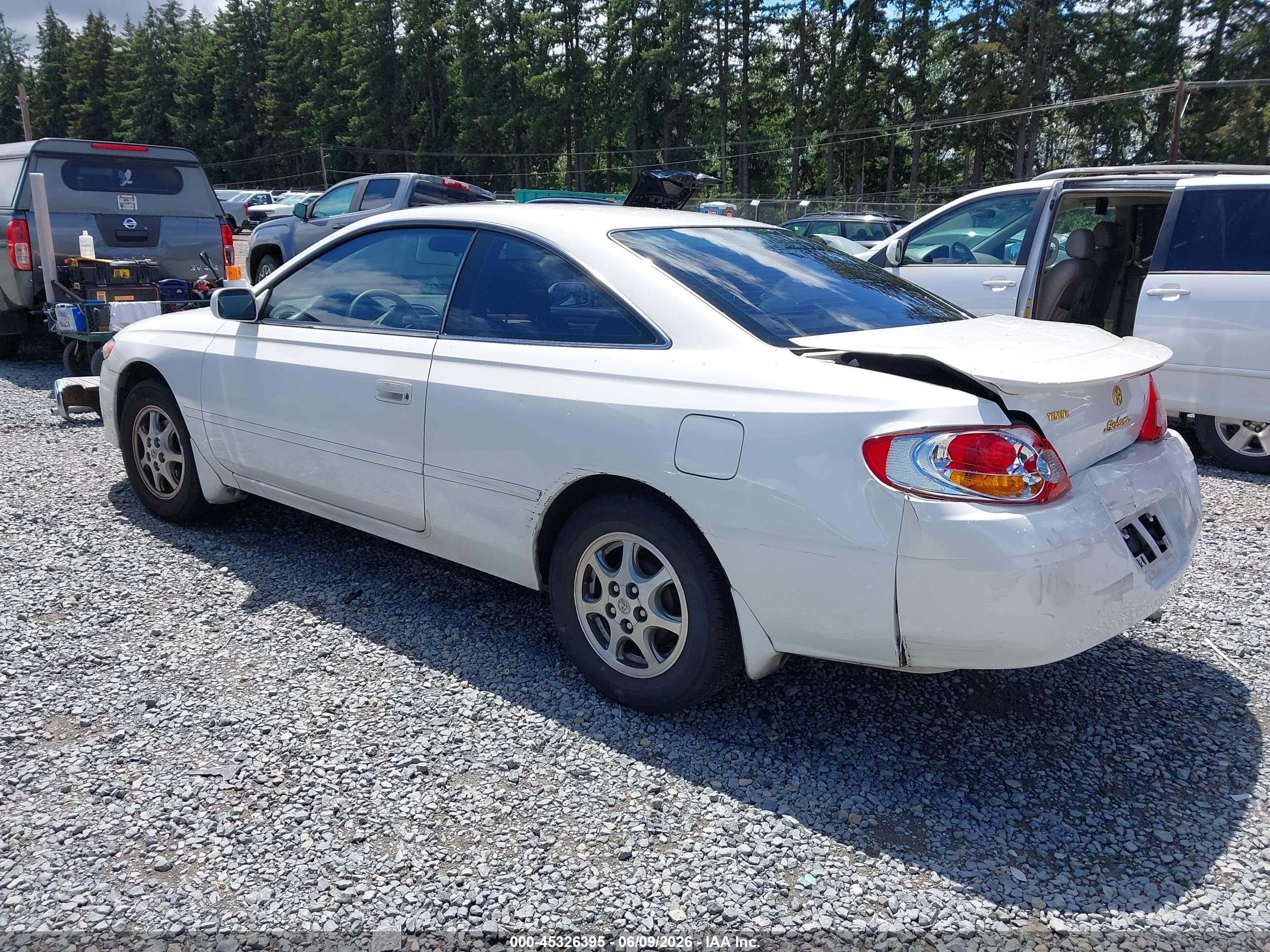 2002 Toyota Camry Solara Se Белый vin: 2T1CE28PX2C010698