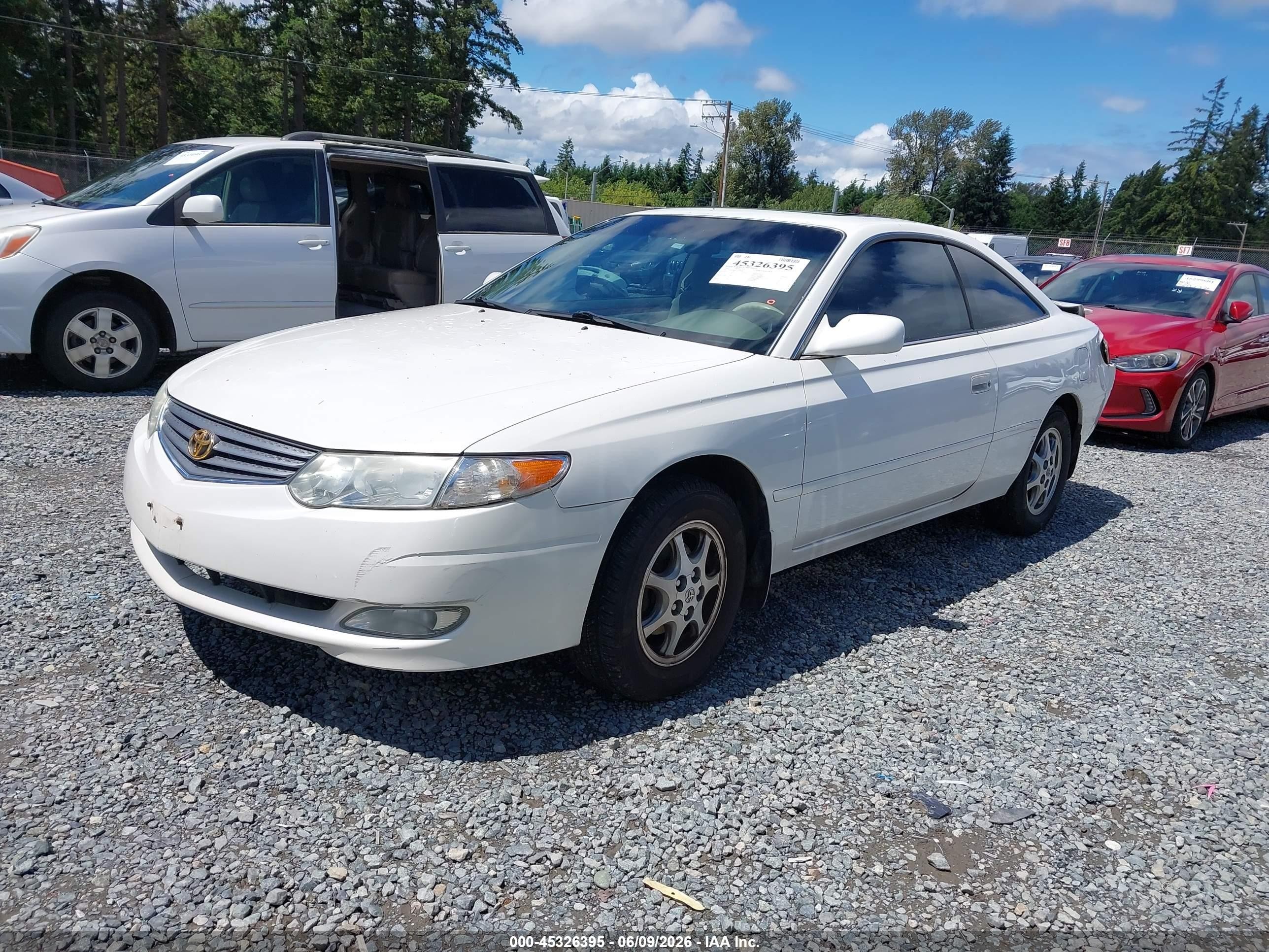 2002 Toyota Camry Solara Se Белый vin: 2T1CE28PX2C010698