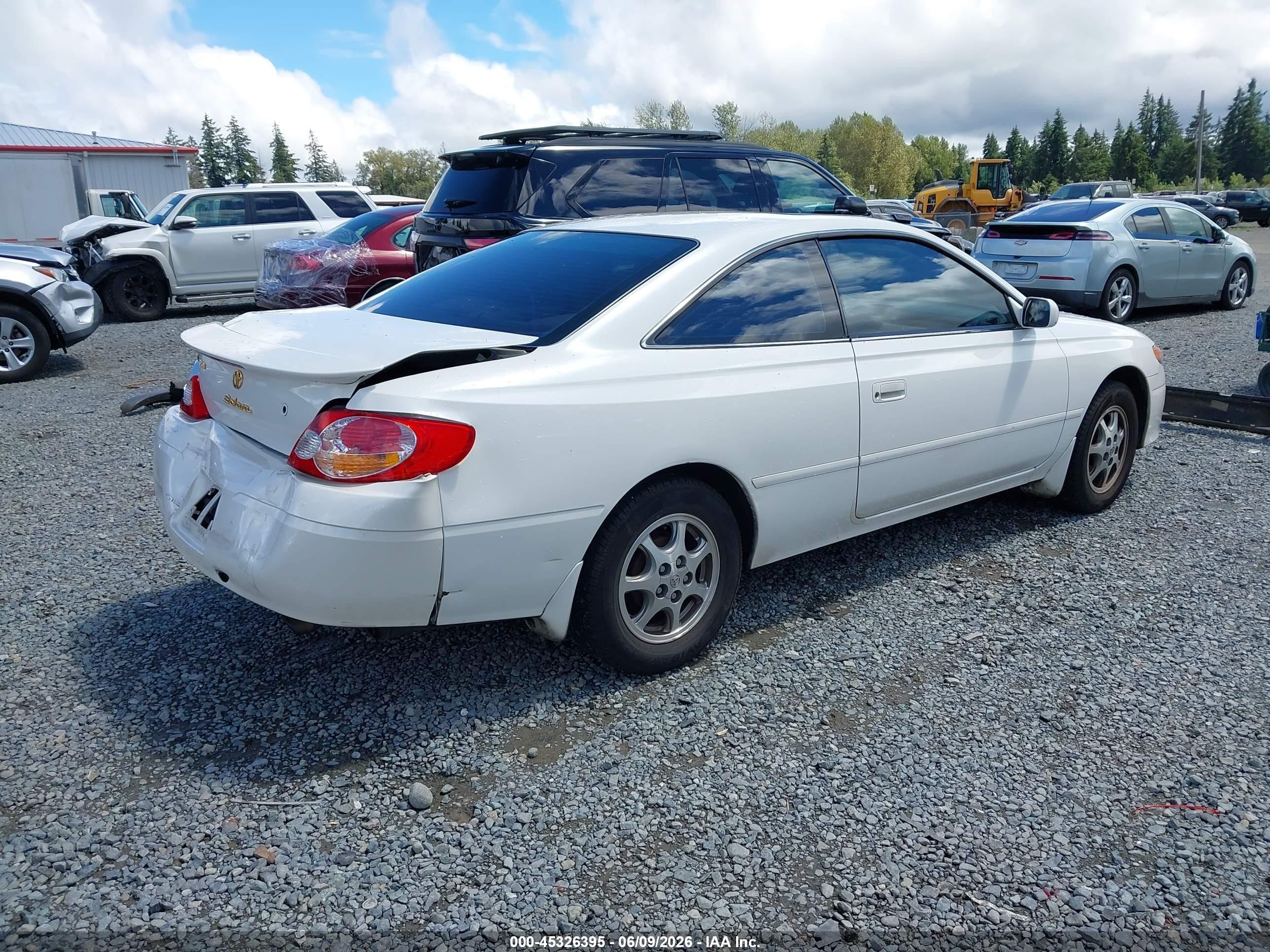 2002 Toyota Camry Solara Se Белый vin: 2T1CE28PX2C010698